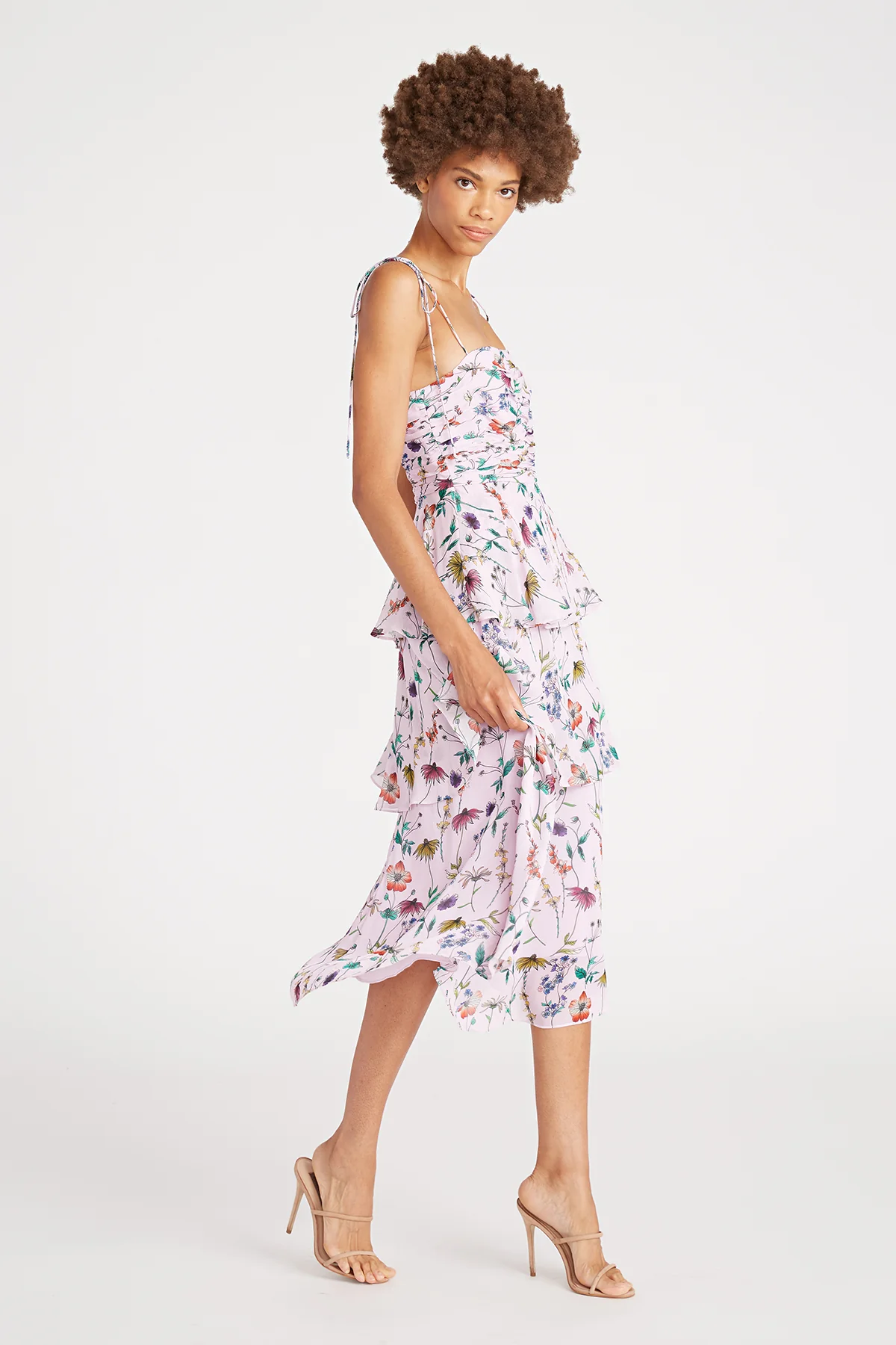 Acacia Tie Strap Ruffle Dress - Image 3