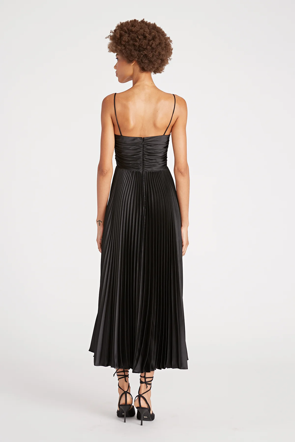 Afra Pleated Cuout Dress - Image 2