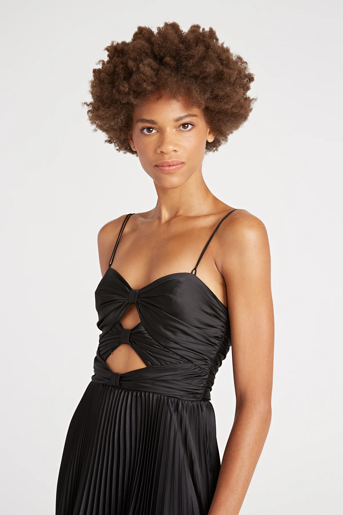 Afra Pleated Cuout Dress - Image 4