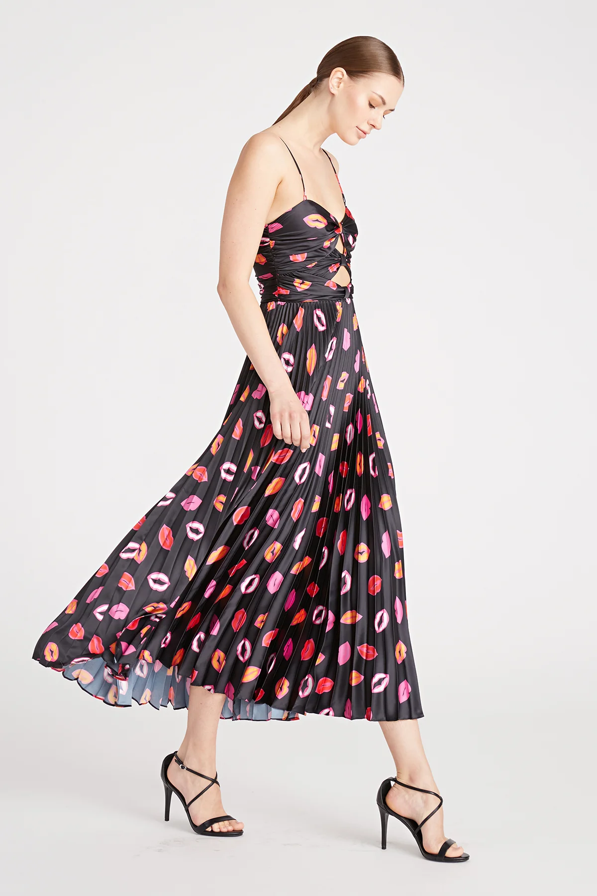 Afra Pleated Midi Dress - Image 3