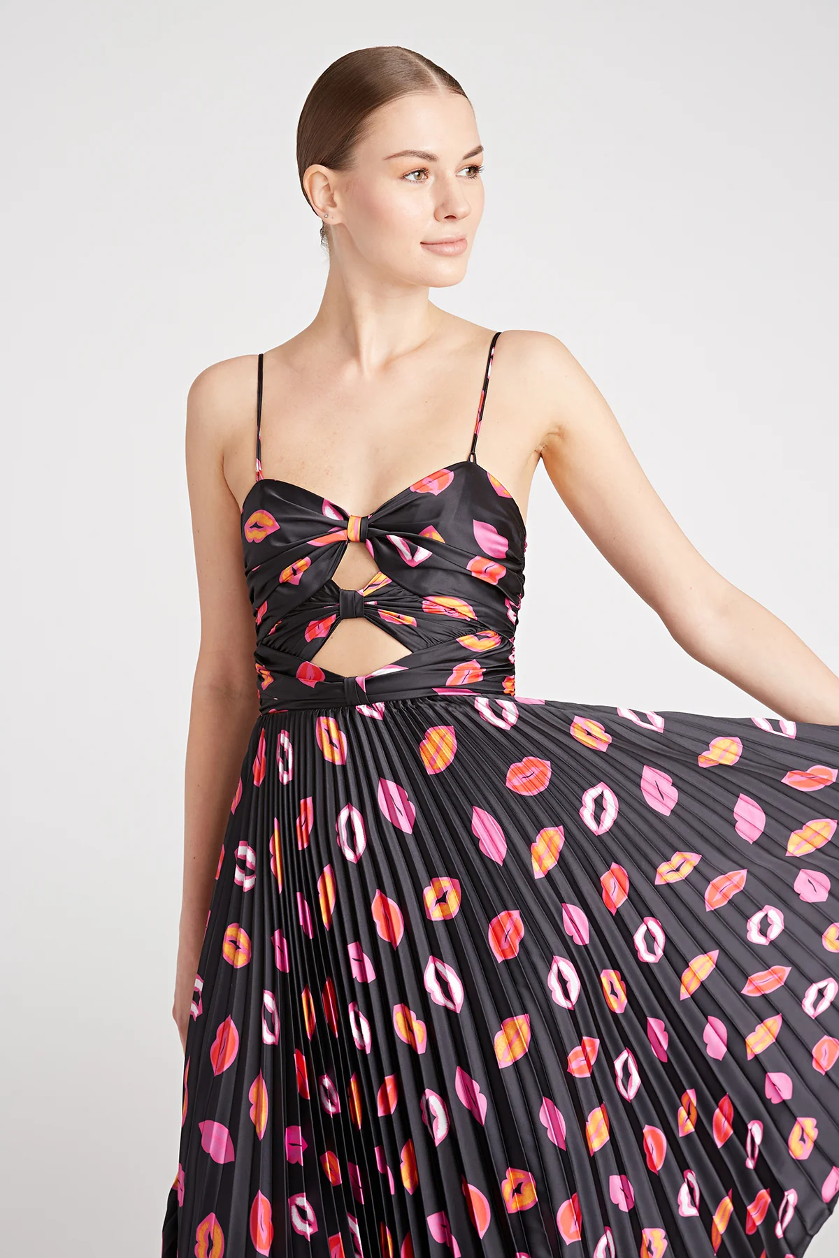 Afra Pleated Midi Dress - Image 7