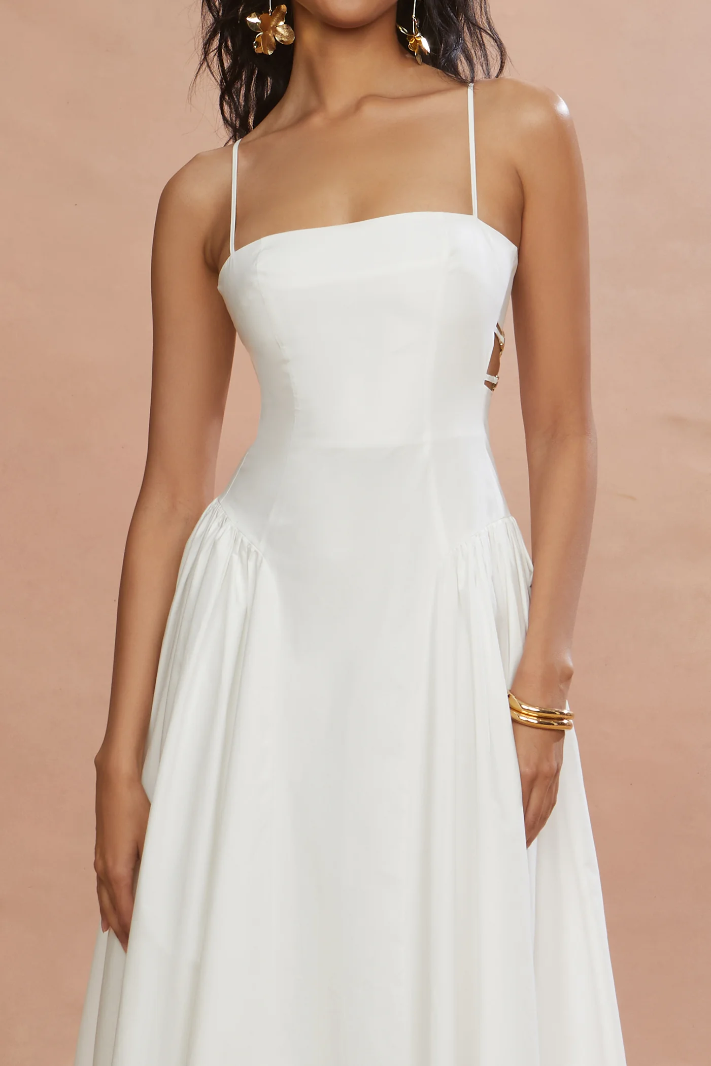 Aliza Midi Poplin Dress - Image 4