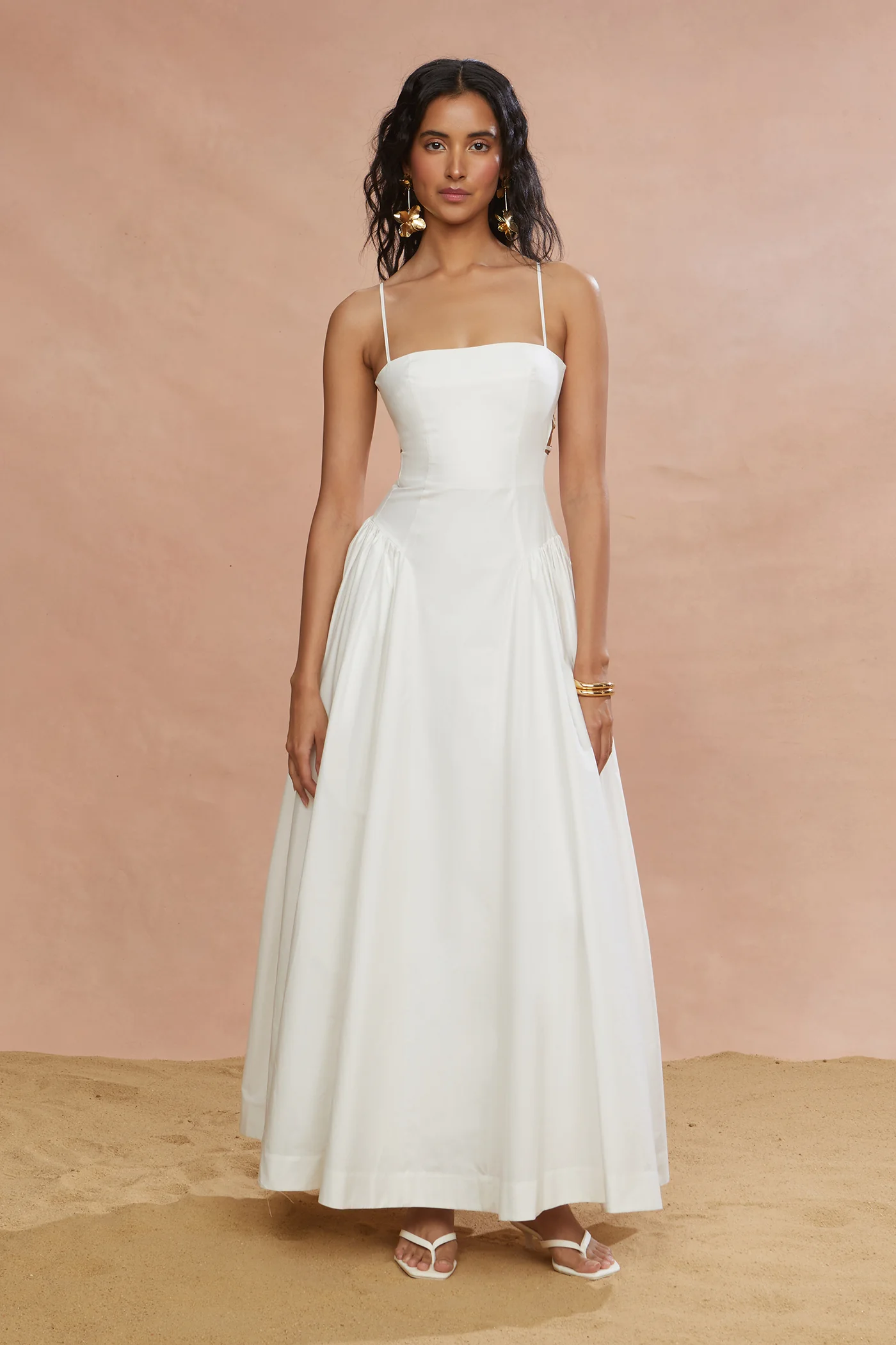 Aliza Midi Poplin Dress - Image 5