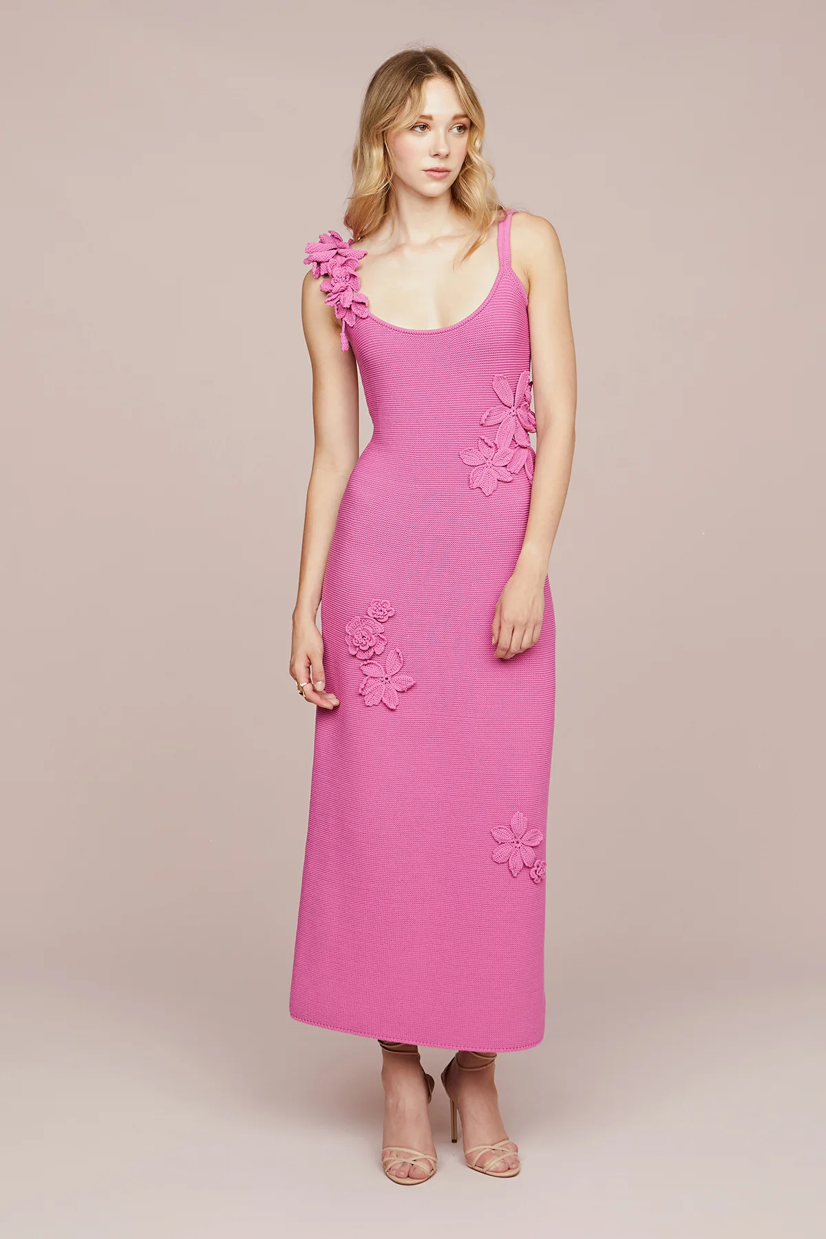 Allegra Floral Knit Midi