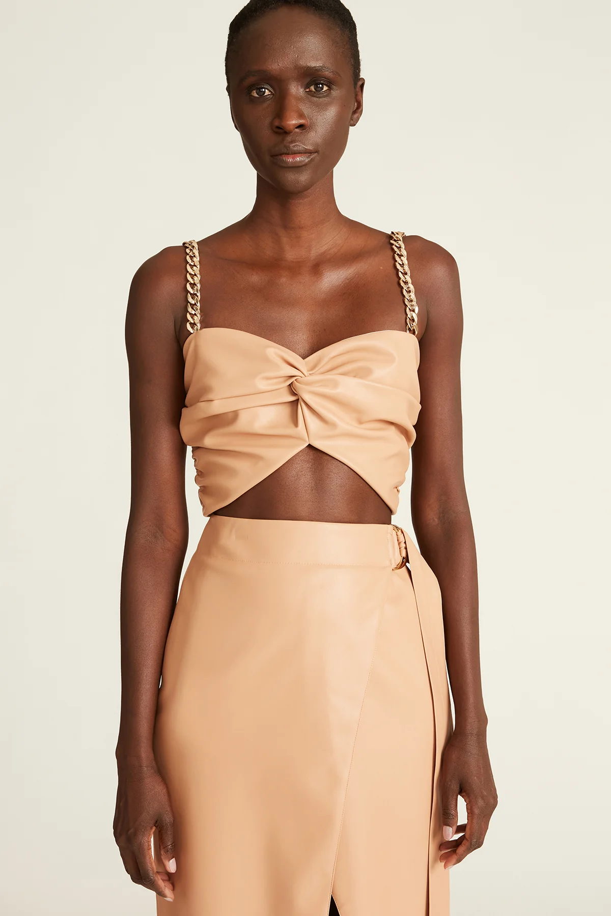 Amari Faux Leather Crop Top - Image 4