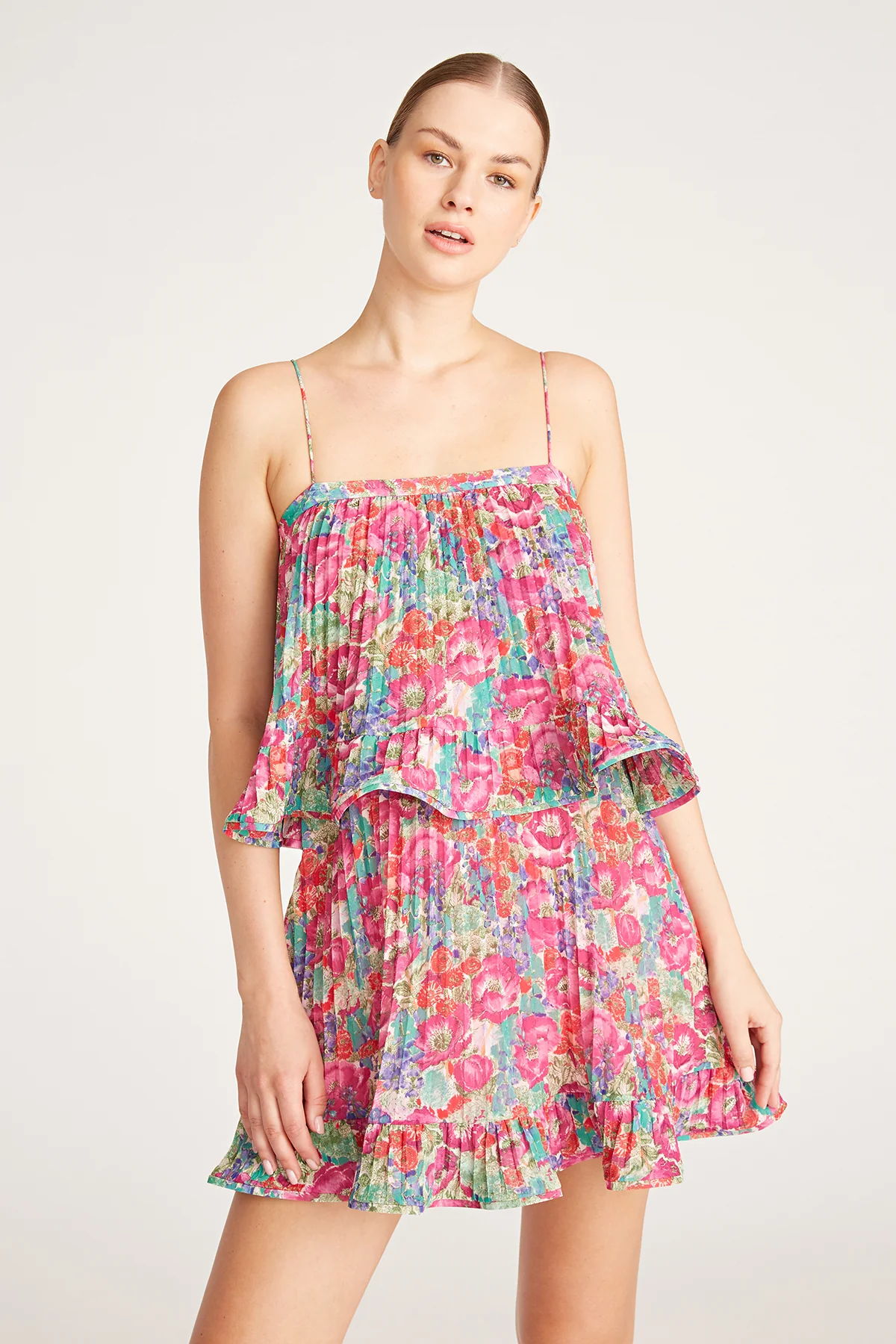 Kate Pleated Mini Dress - Image 4