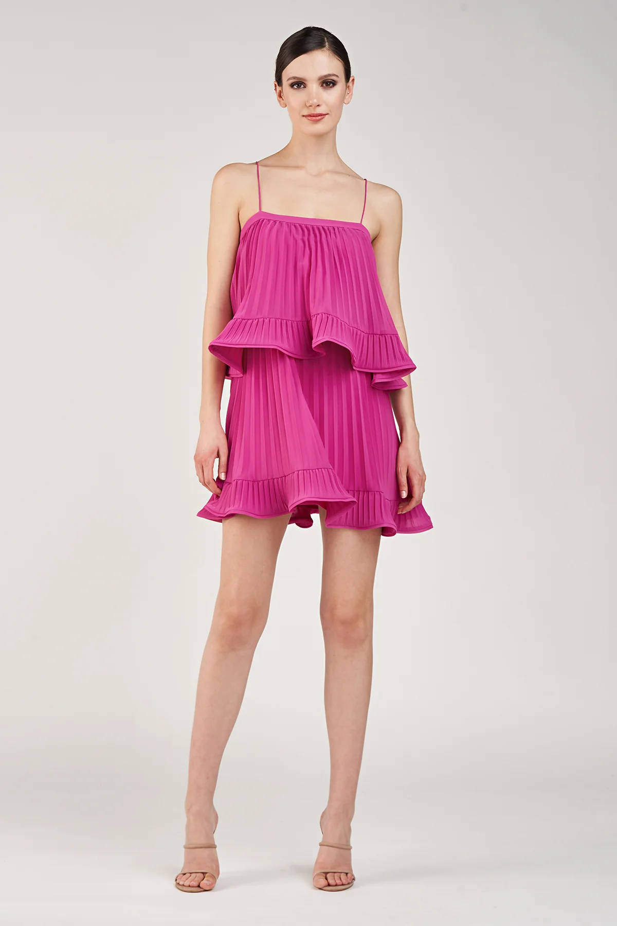 Kate Pleated Mini Dress - Image 2
