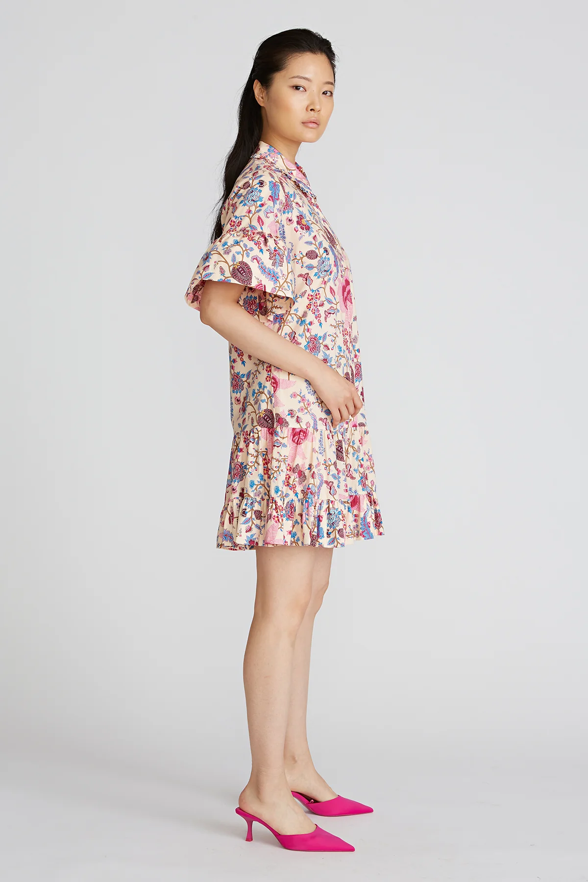 Kenna Tiered Ruffle Mini Dress - Image 3