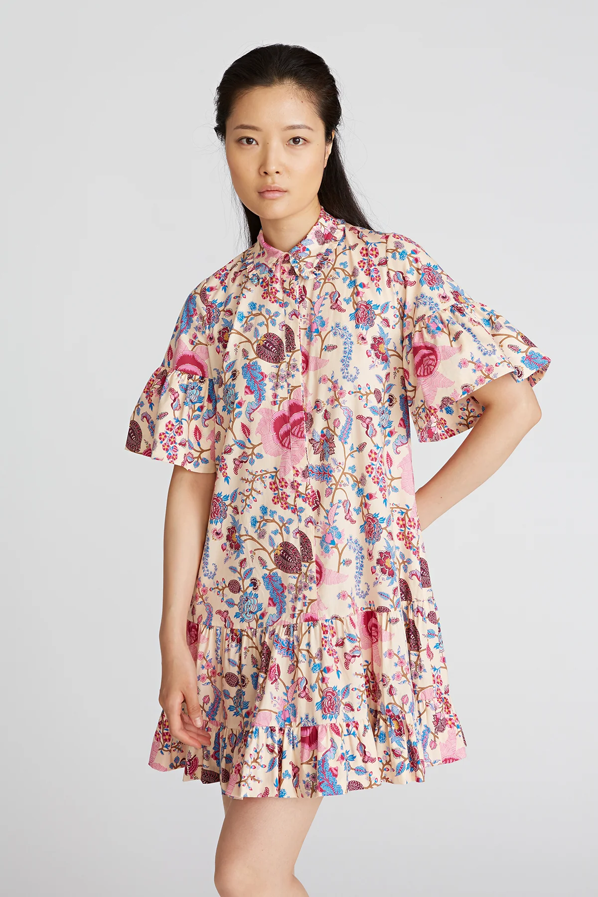 Kenna Tiered Ruffle Mini Dress - Image 4