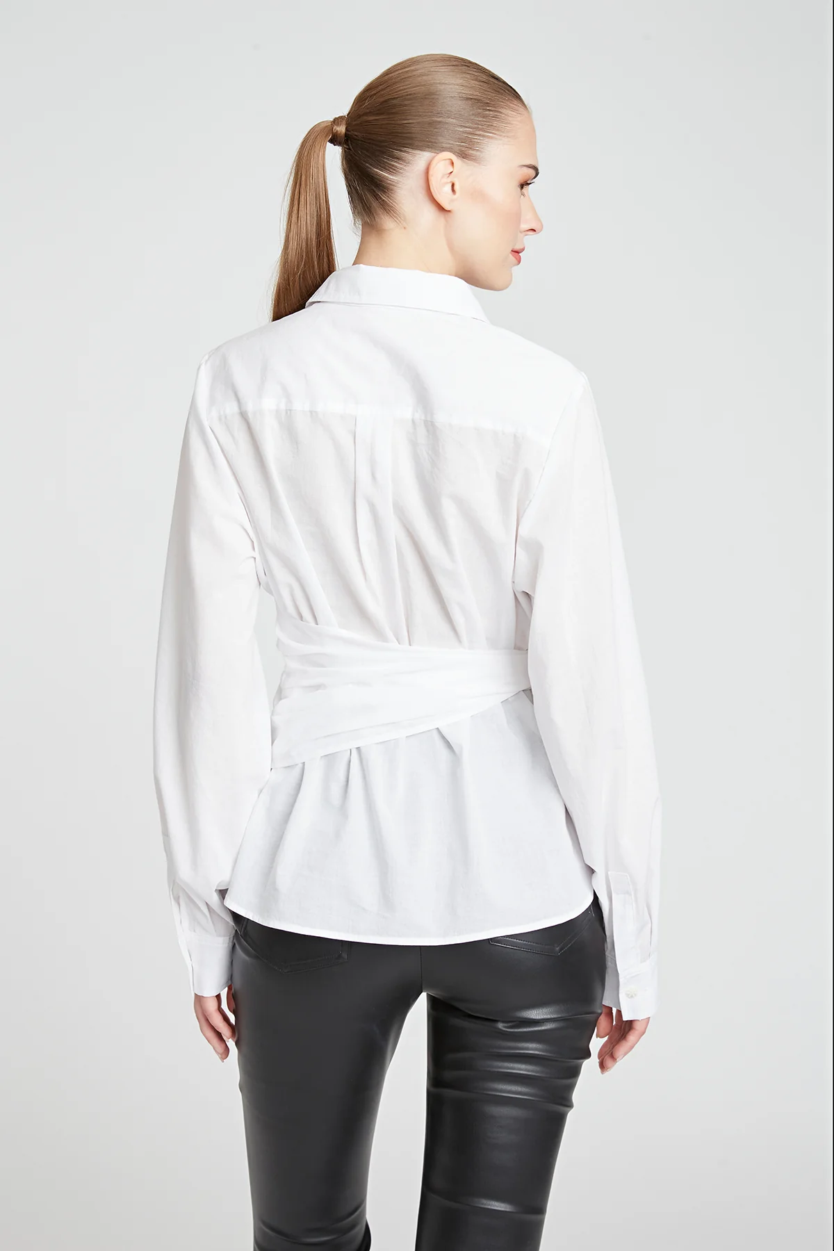 Leo Poplin Tie Top - Image 2