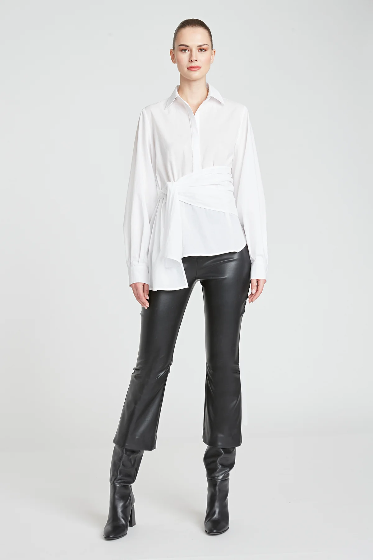 Leo Poplin Tie Top - Image 3