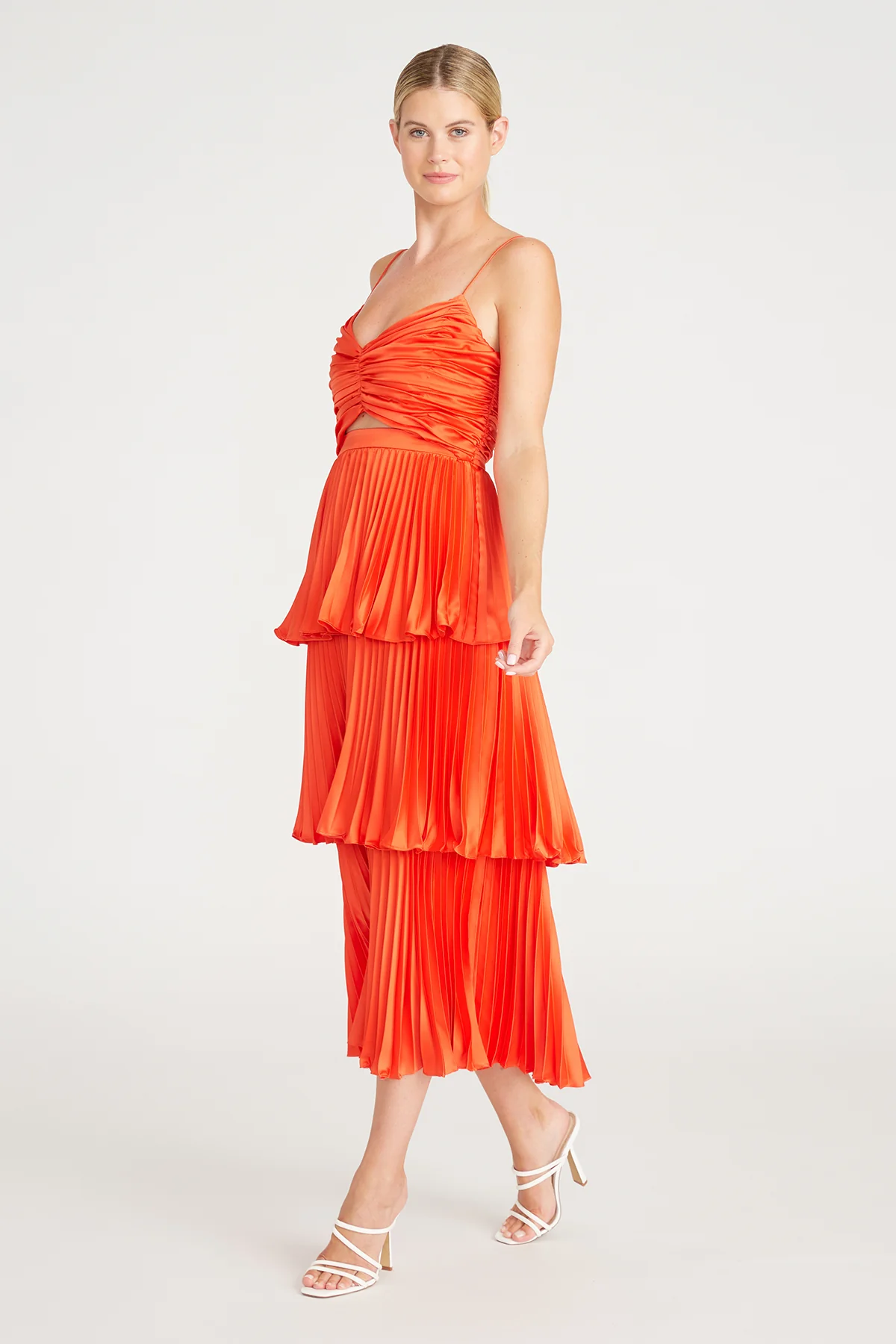 Lulla Pleated Midi Dress - Image 3