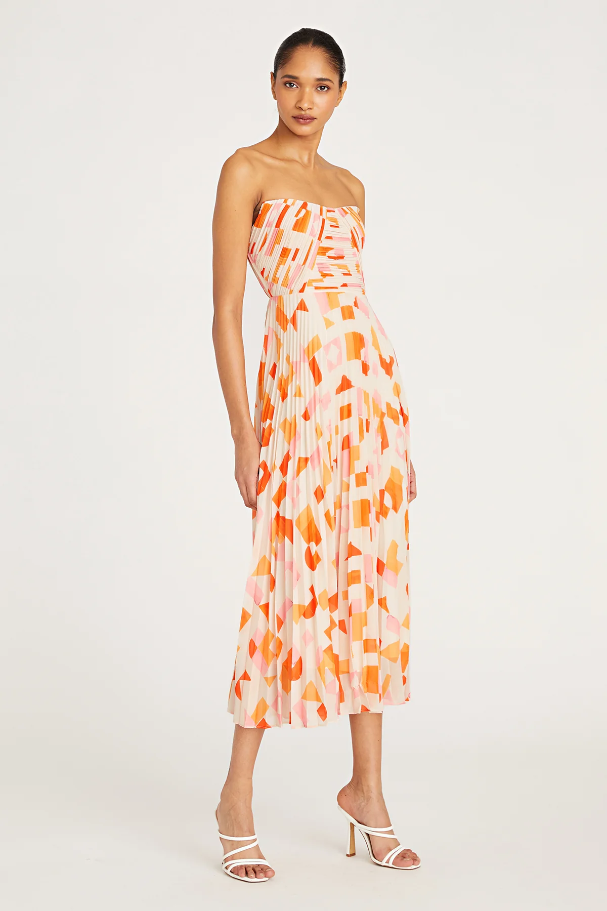 Mosey Pleated Midi Dress - Image 3
