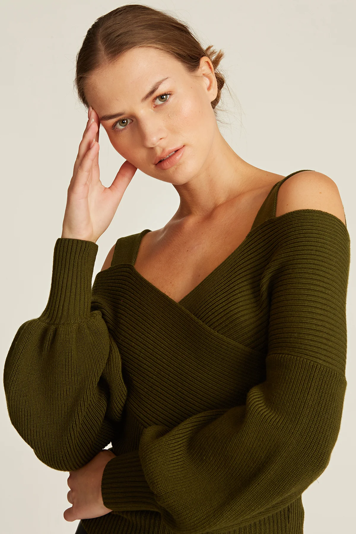 Violetta Off Shoulder Wool Sweater - Image 4