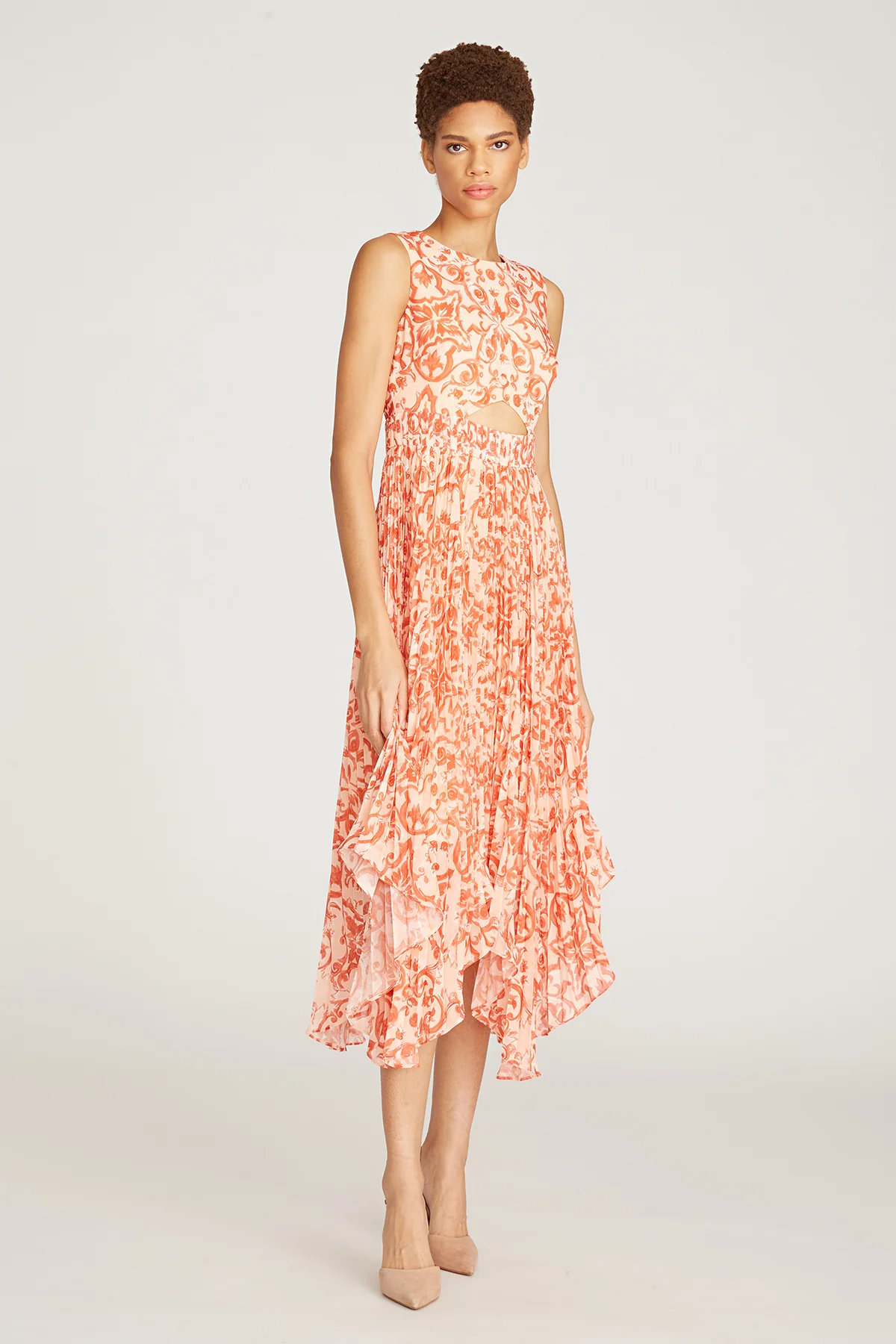 Zene Pleated Dress