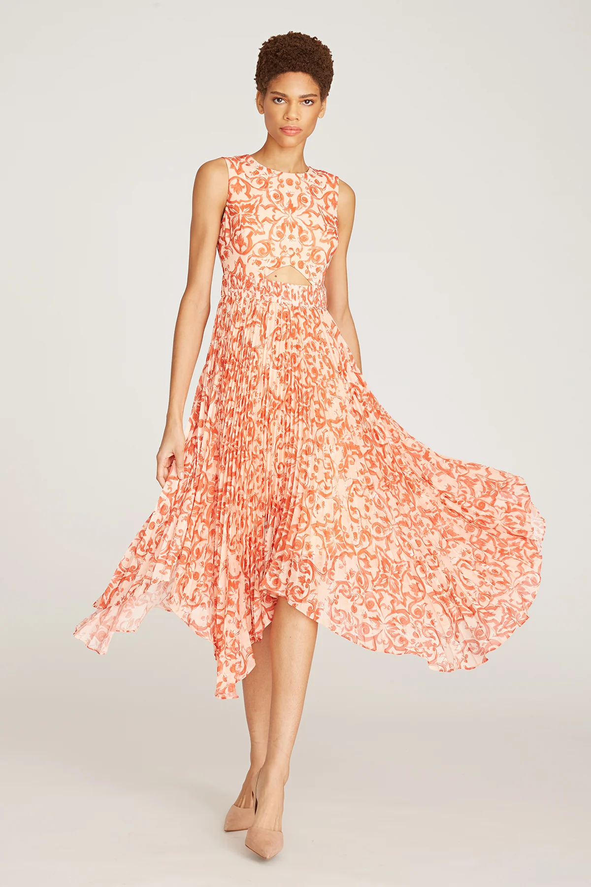 Zene Pleated Dress - Image 3