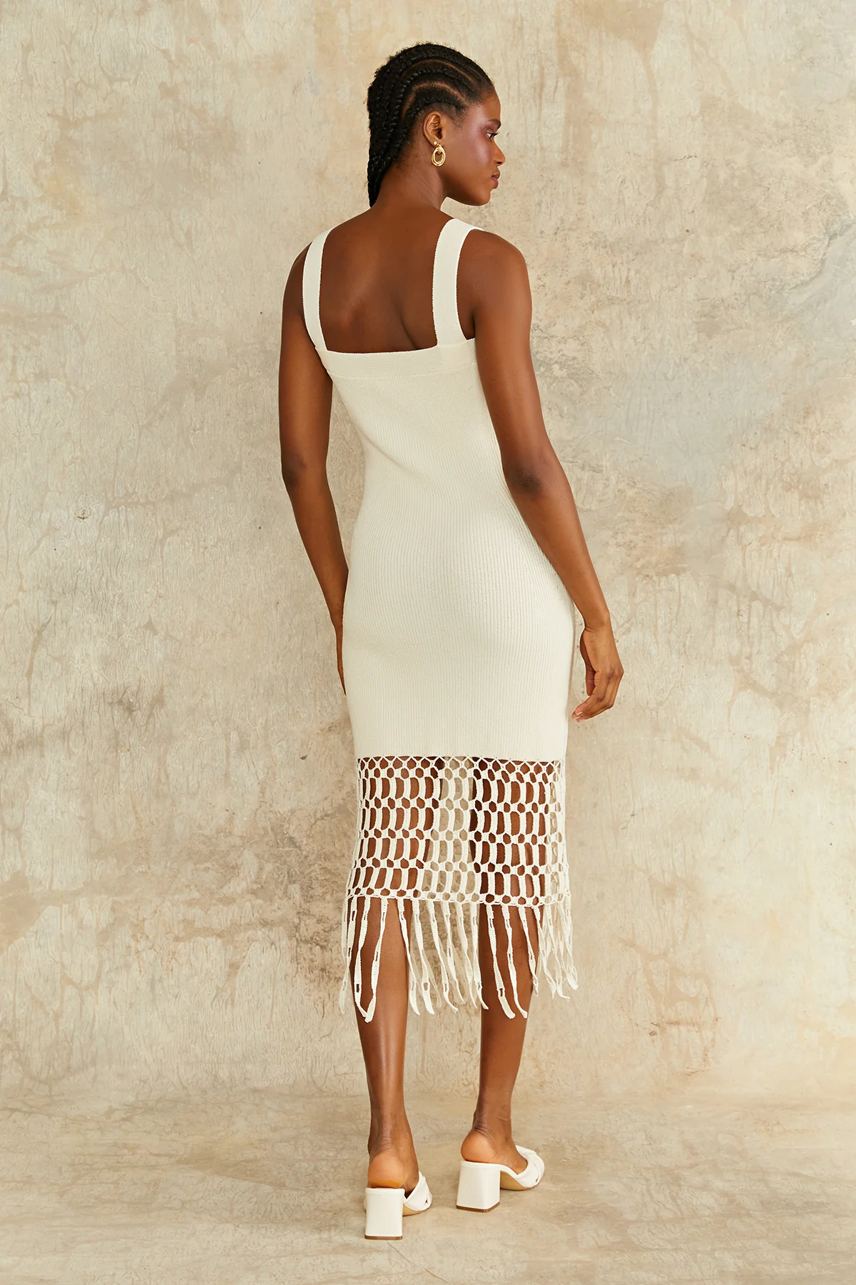 Archie Fringe Crochet Midi - Image 2
