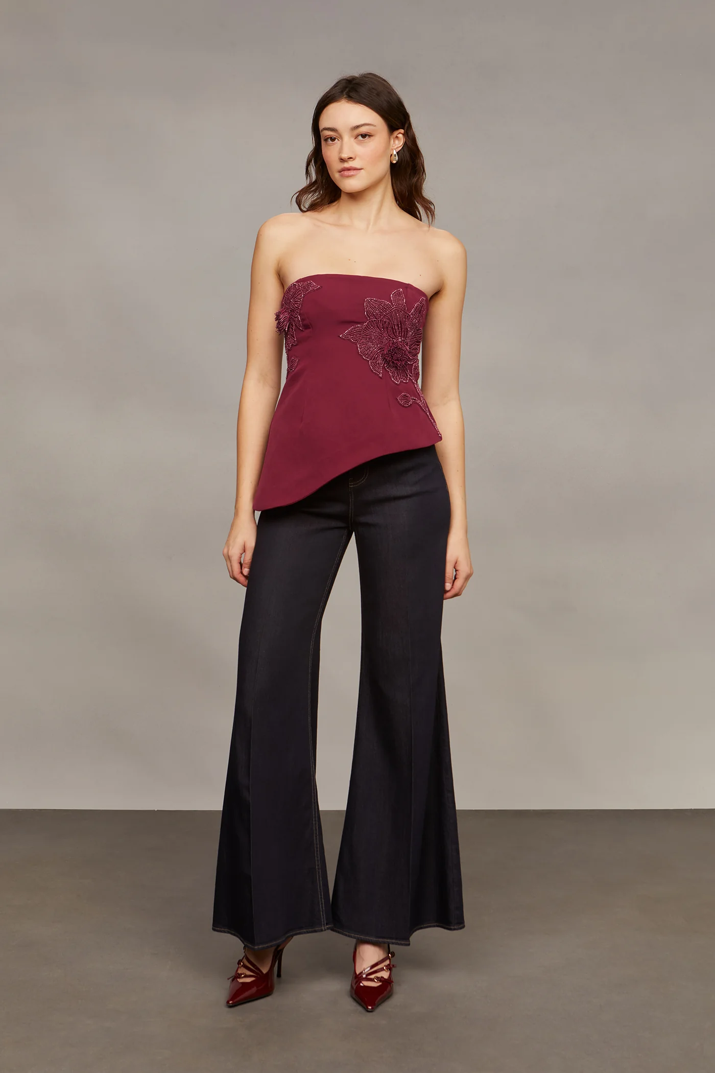 Ardell Beaded Floral Top