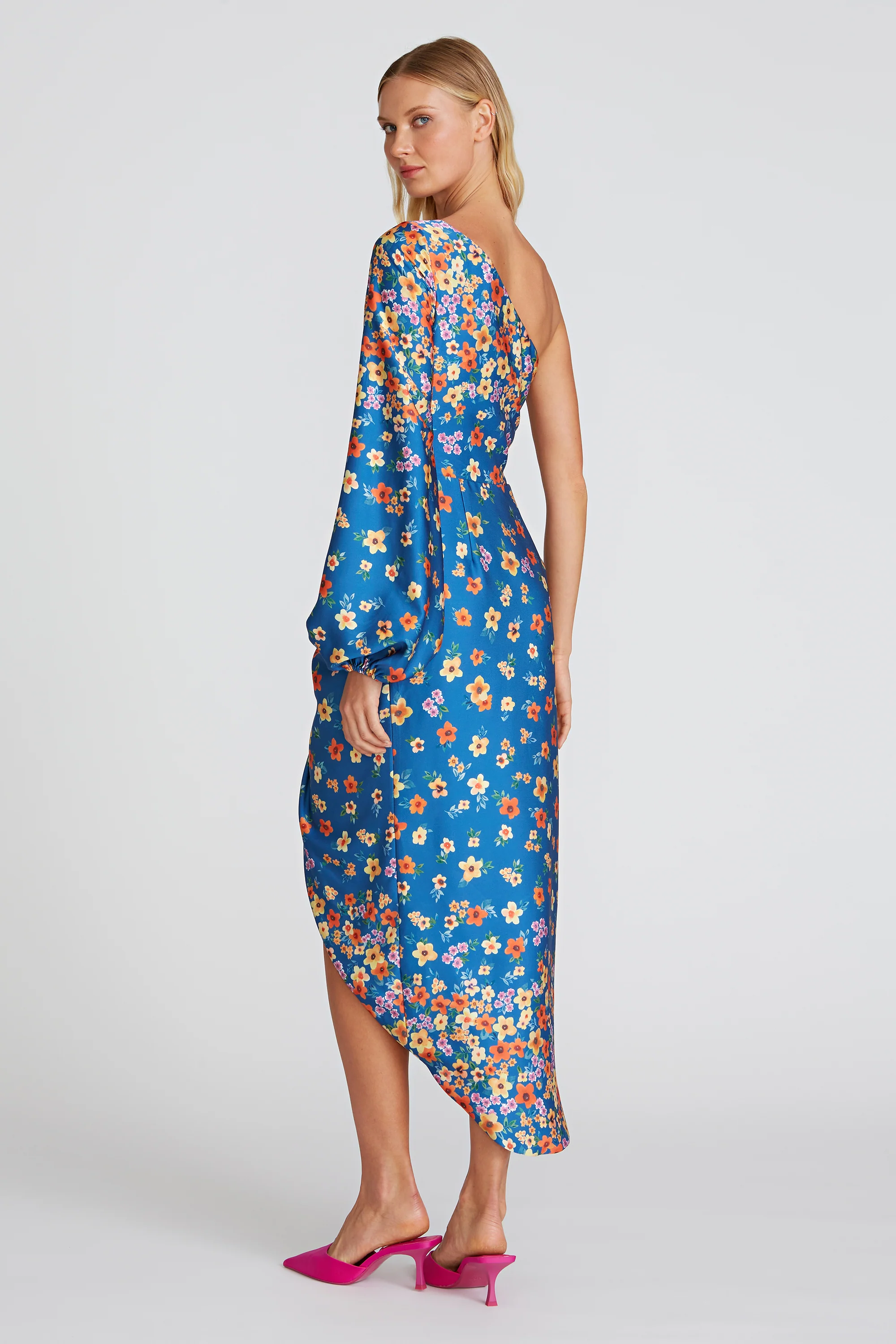 Atara One Shoulder Floral Dress - Image 2