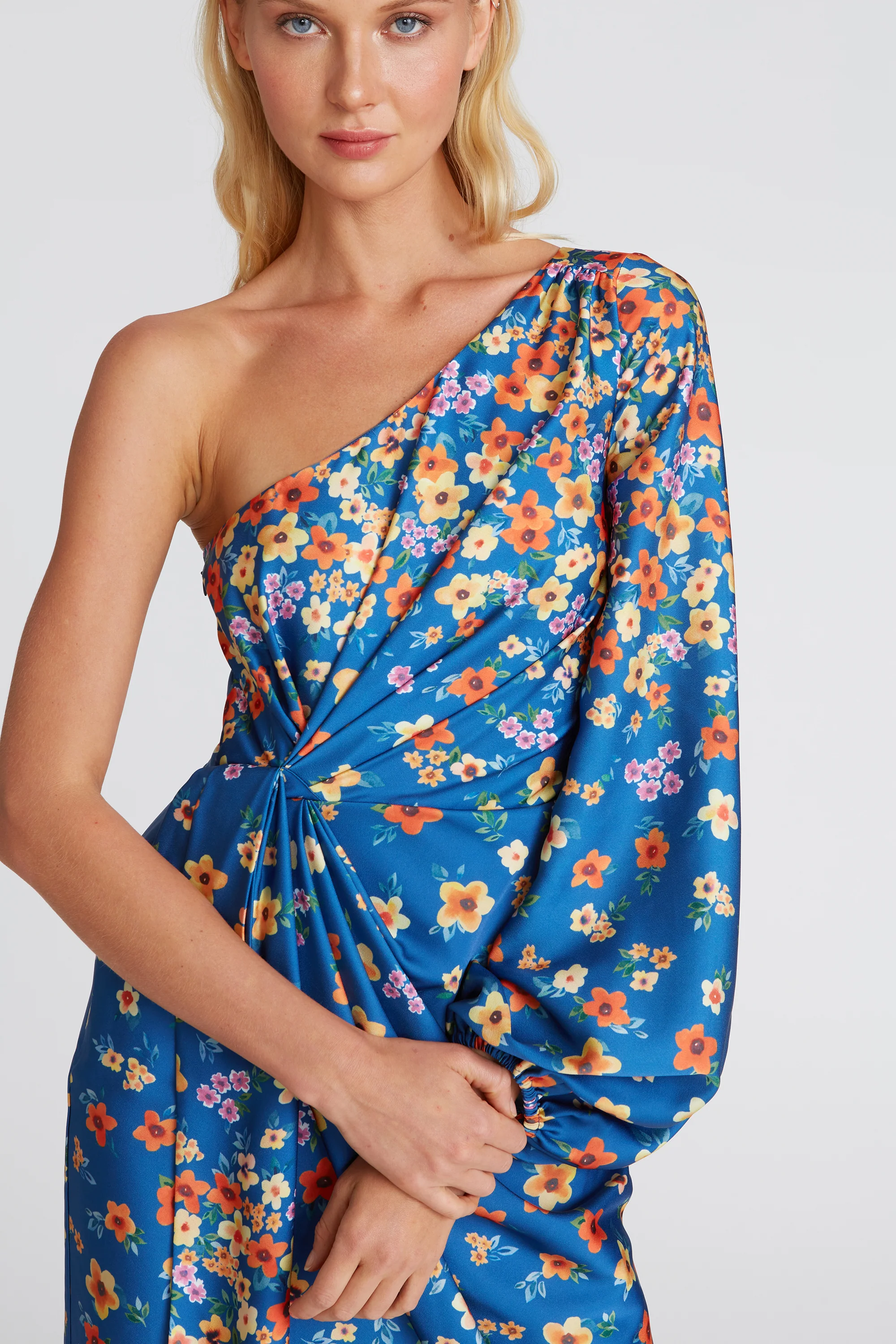 Atara One Shoulder Floral Dress - Image 4