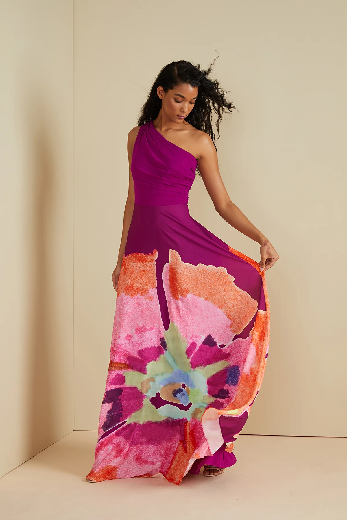 Atlas One Shoulder Gown - Image 5