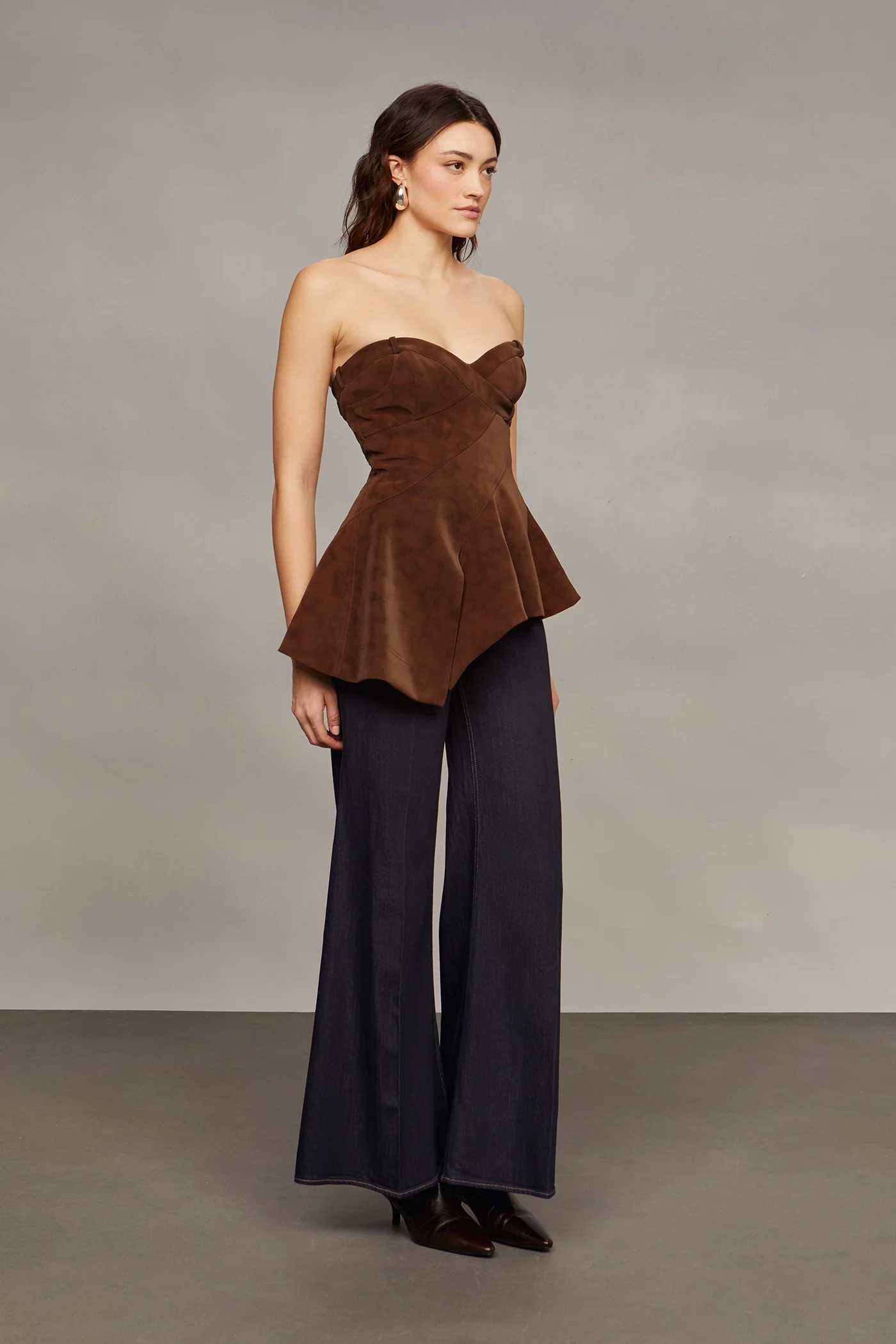 Augusta Bustier Peplum Top - Image 3