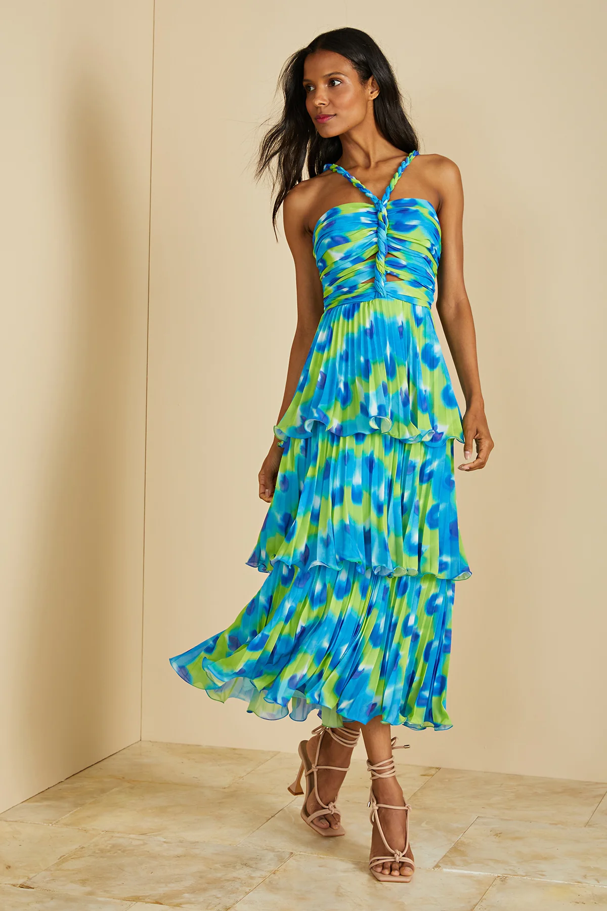 Brant Tiered Midi Dress - Image 3