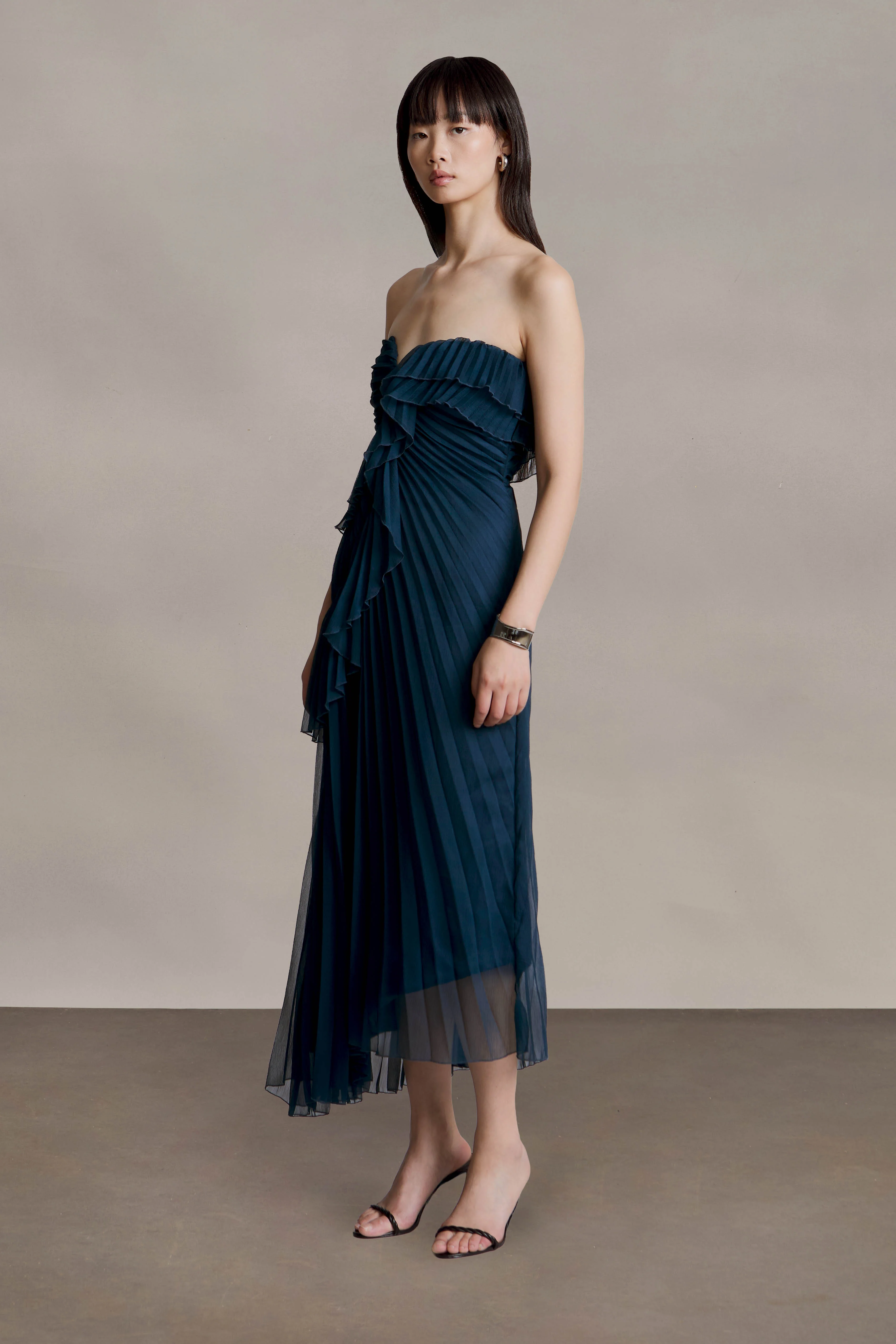 Caitlyn Strapless Midi Dress - Image 3