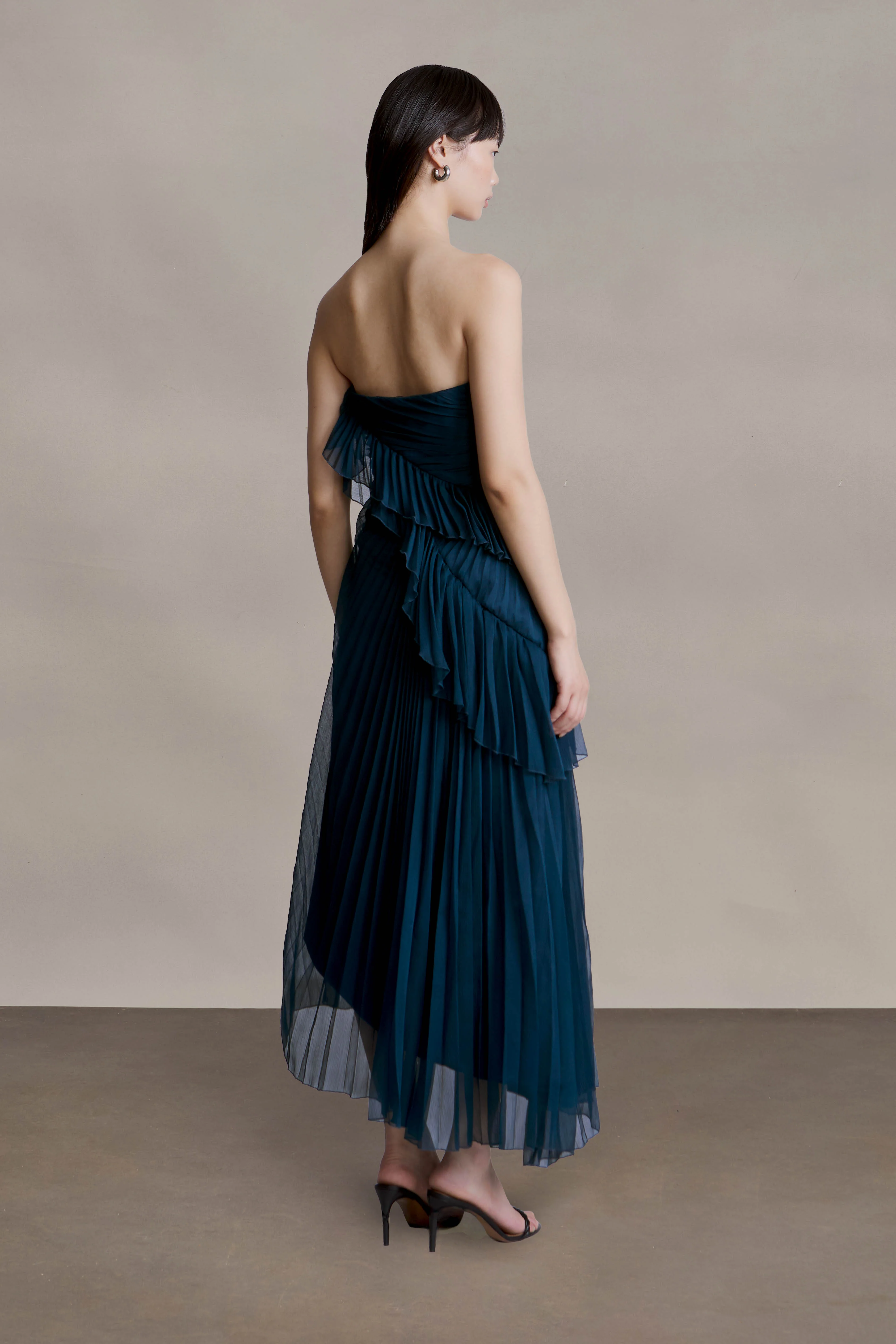 Caitlyn Strapless Midi Dress - Image 6