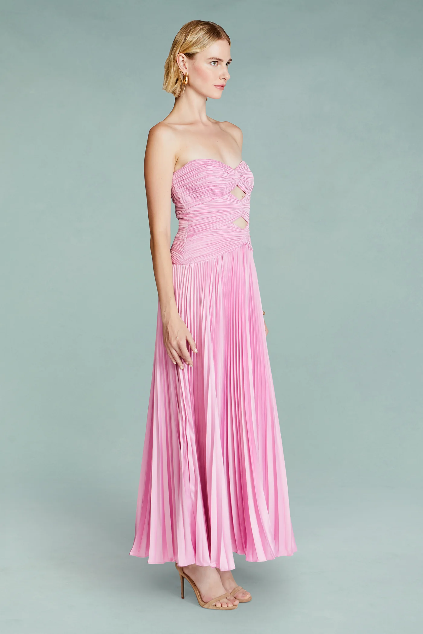 Carolynn Pleated Midi Dress - Image 3