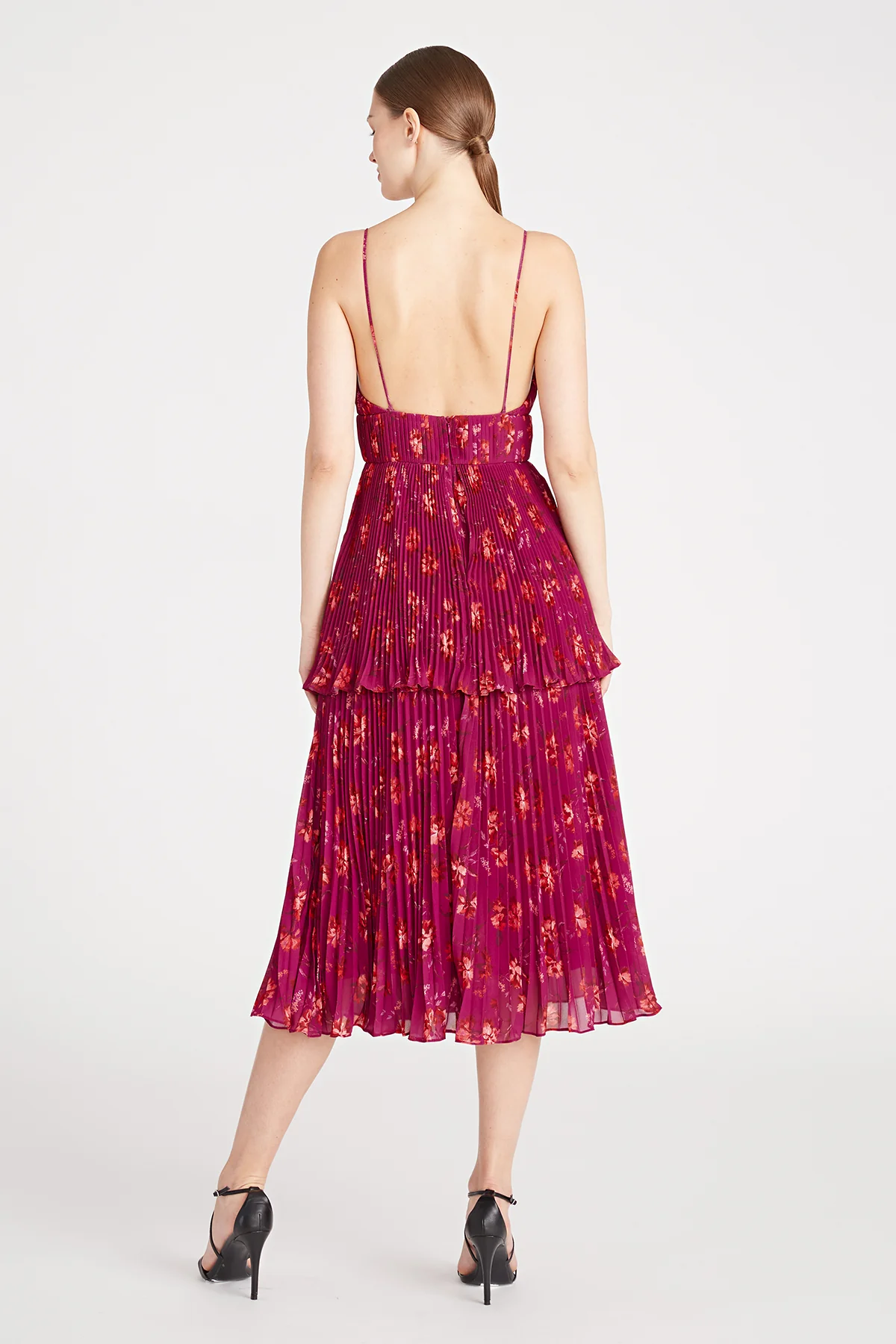 Catarina V Neck Pleated Dress - Image 2