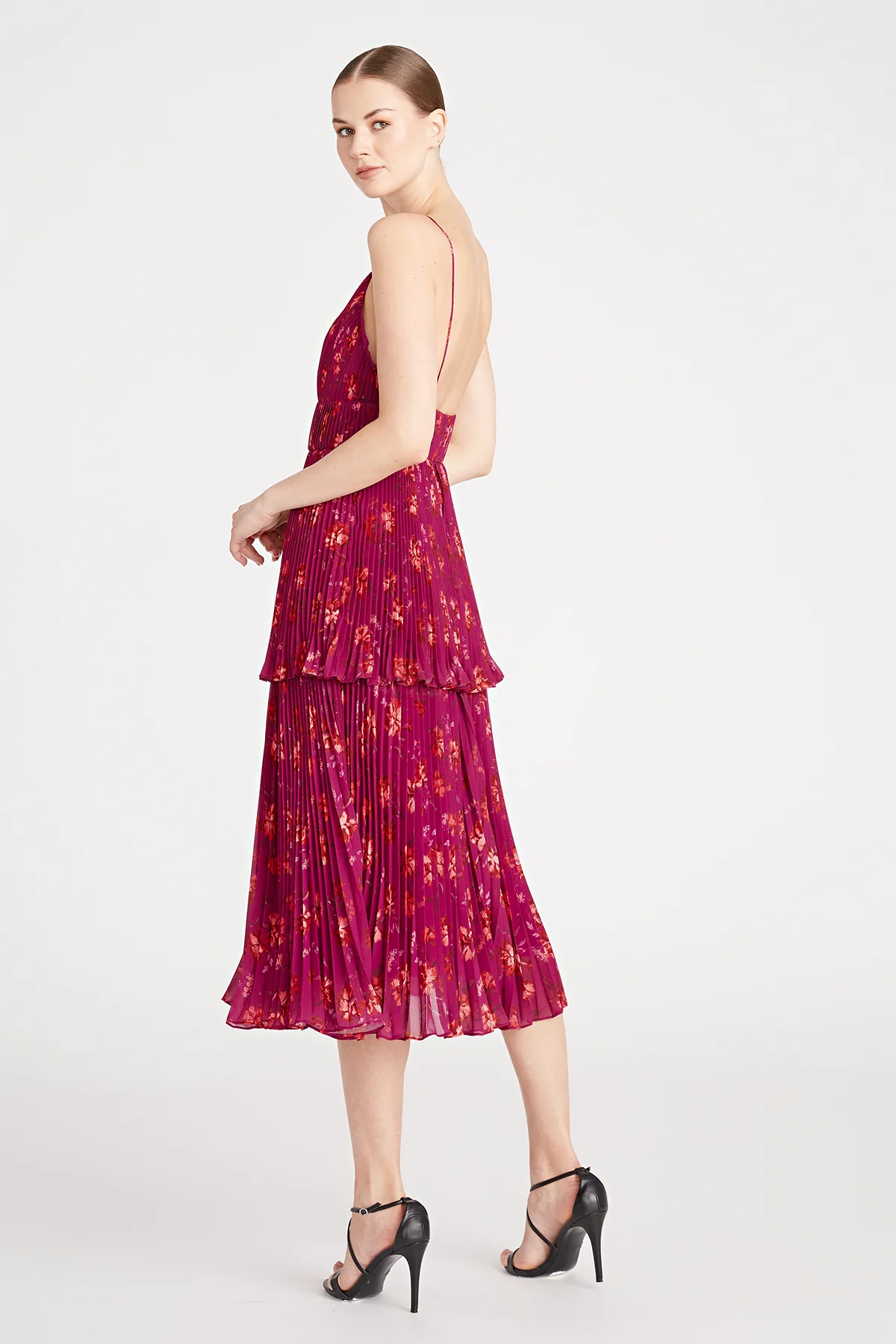 Catarina V Neck Pleated Dress - Image 5