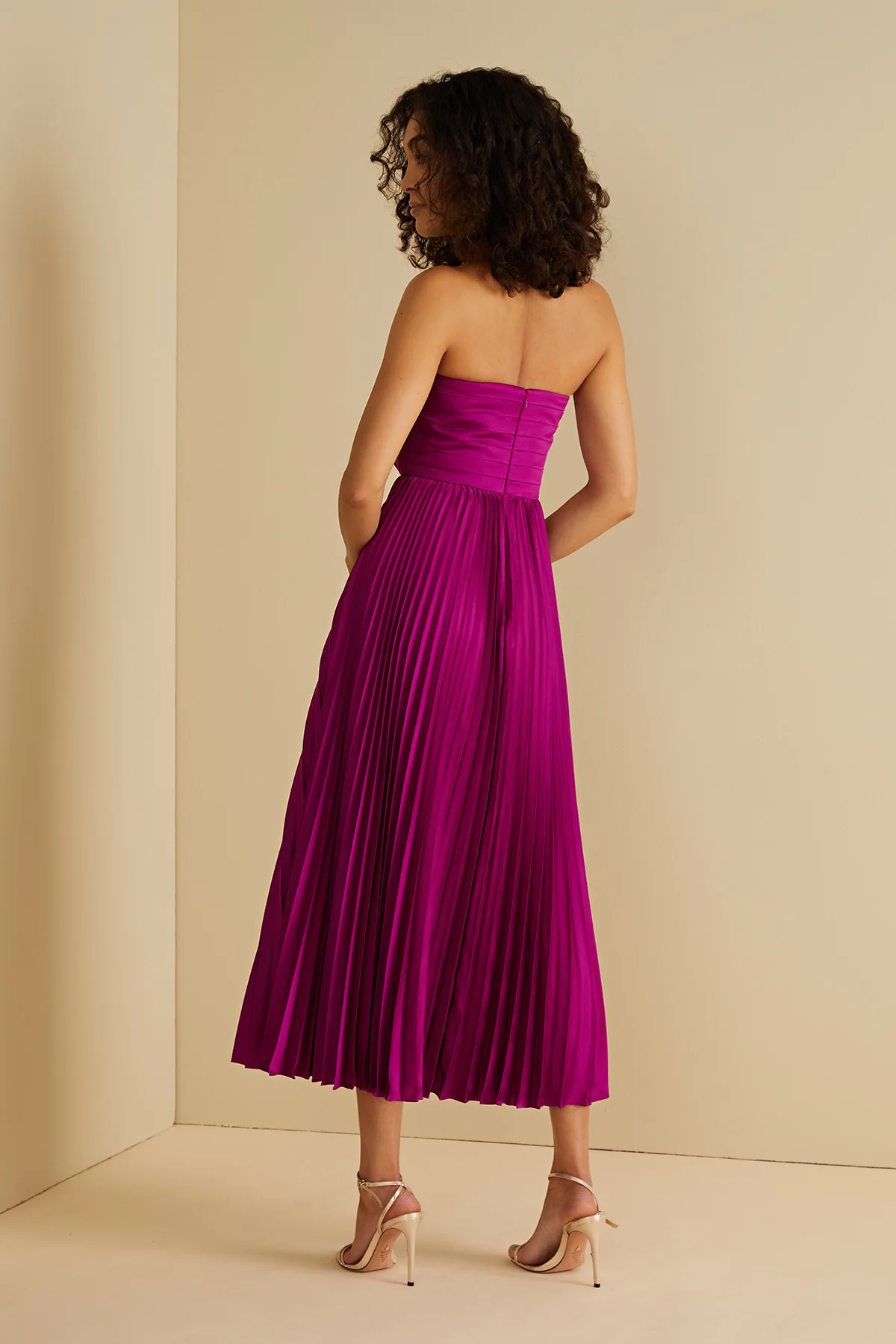 Conan Strapless Midi Dress - Image 2