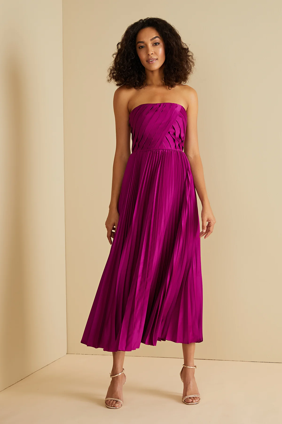 Conan Strapless Midi Dress - Image 3