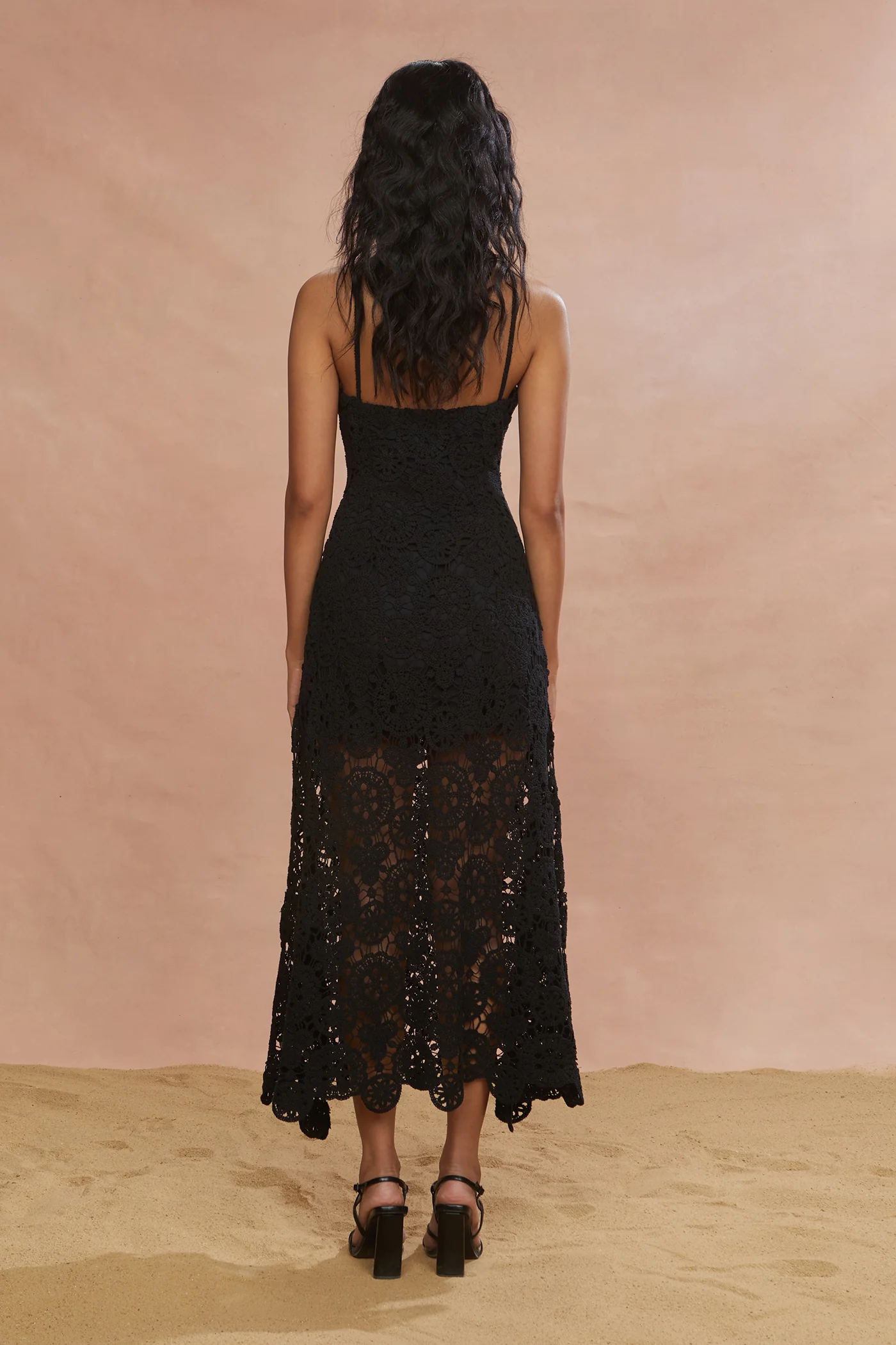 Crochet Midi Halter Dress - Image 7