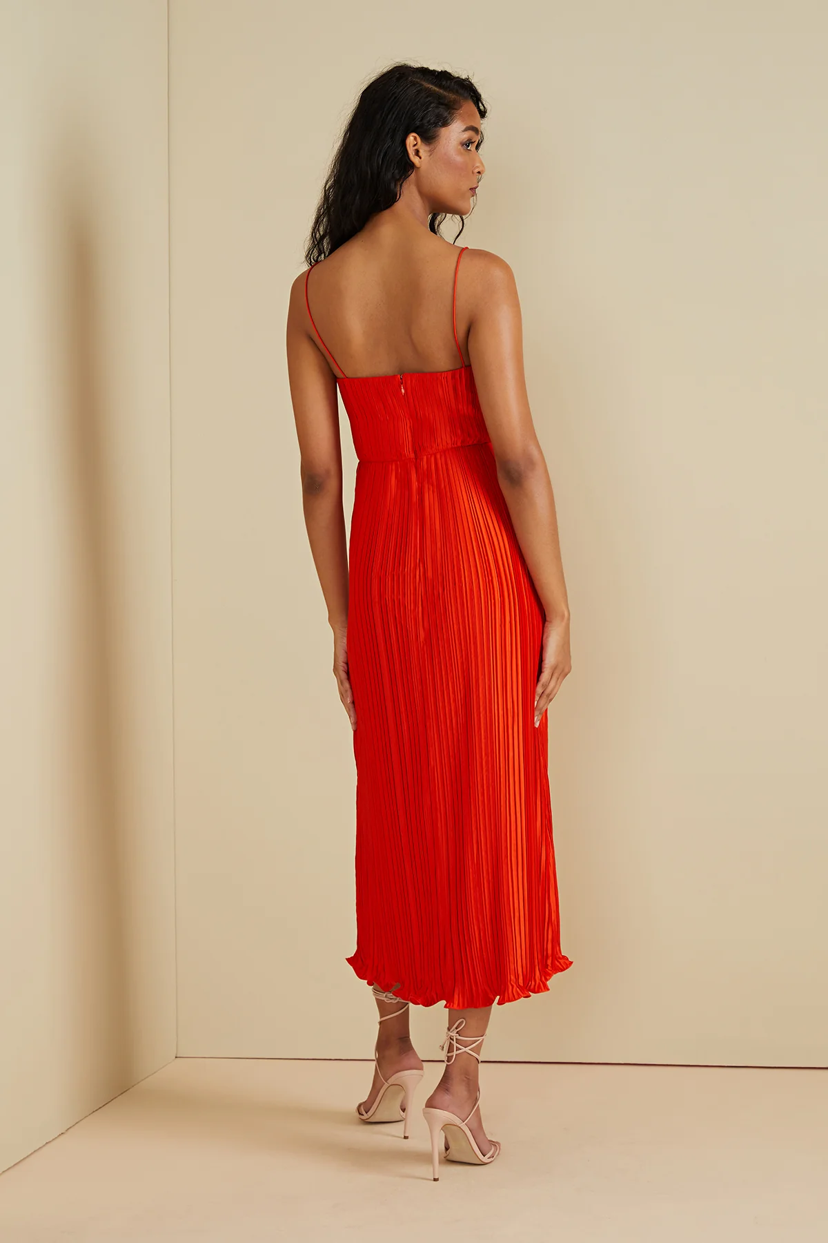 Dannie Pleated Midi Dress - Image 2