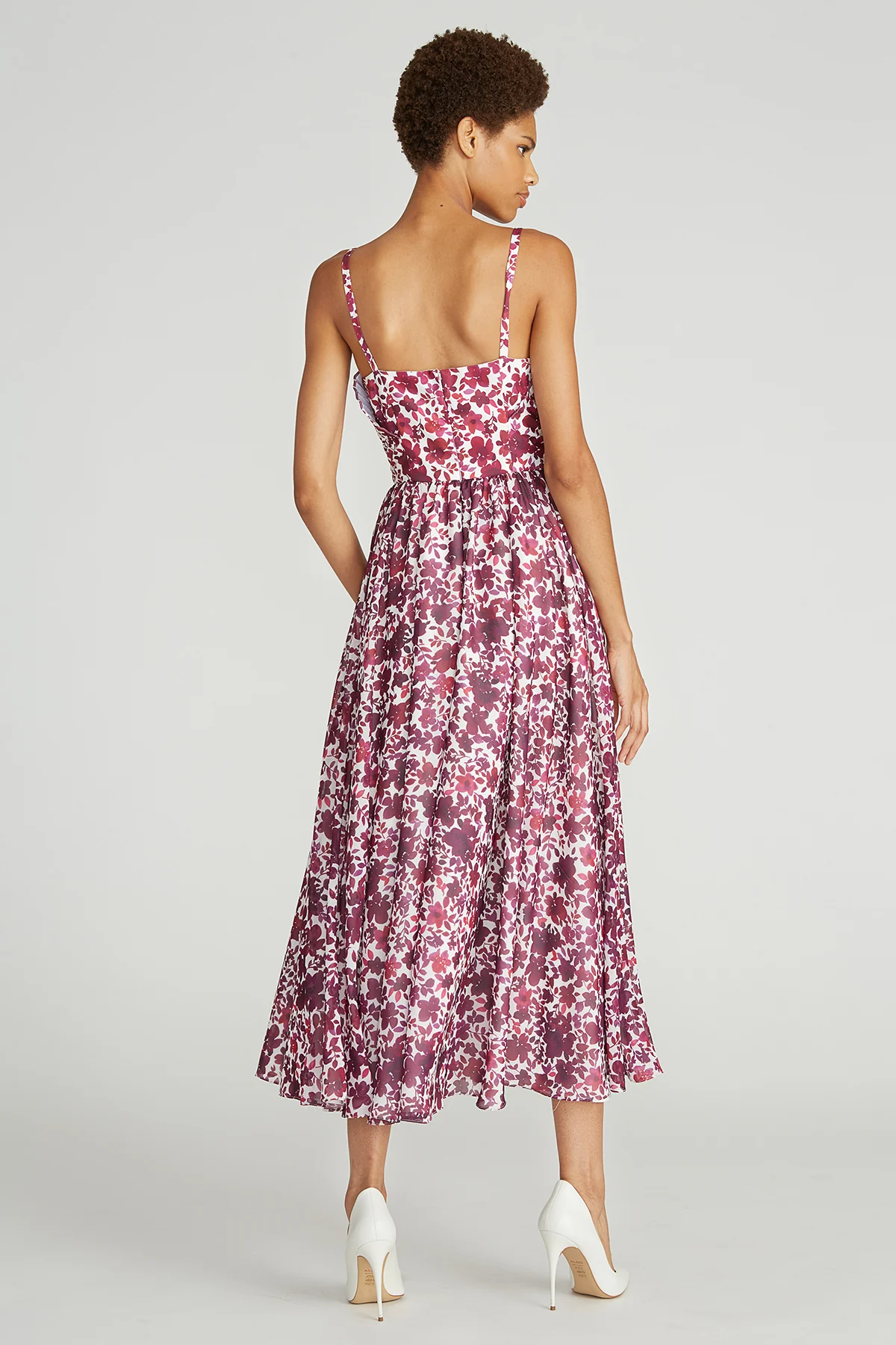 Destinee Fan Bodice Midi Dress - Image 2