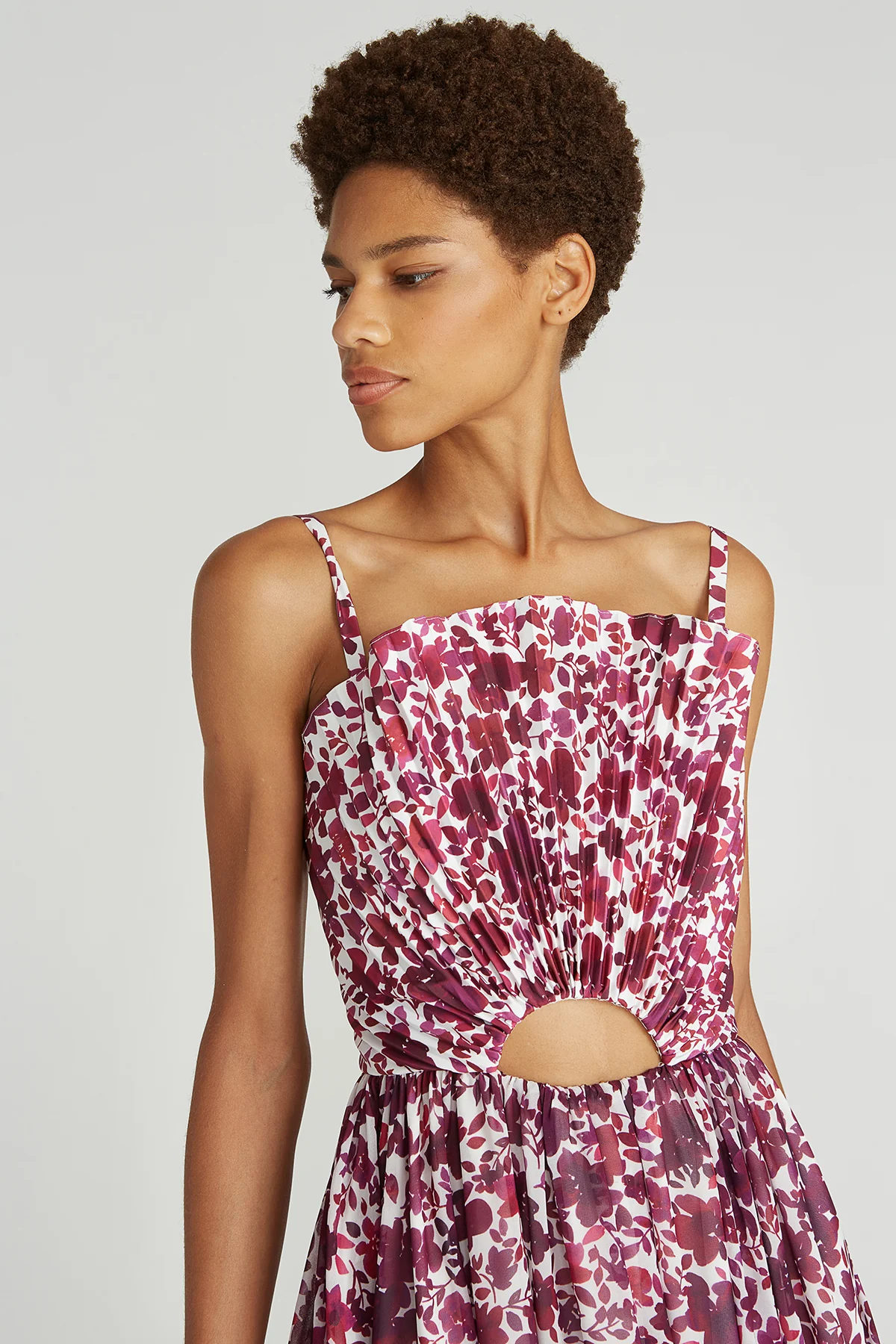 Destinee Fan Bodice Midi Dress - Image 3