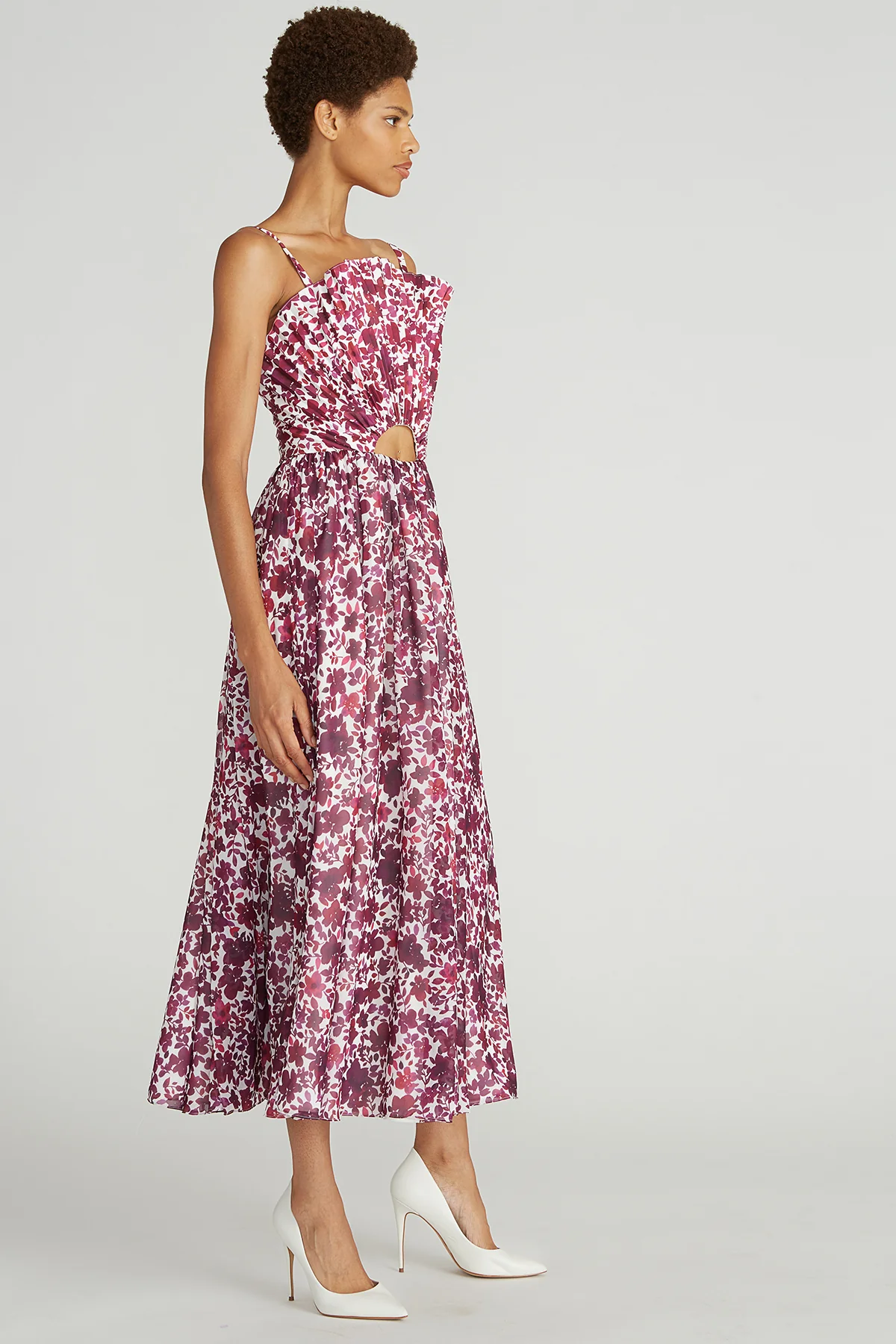 Destinee Fan Bodice Midi Dress - Image 4