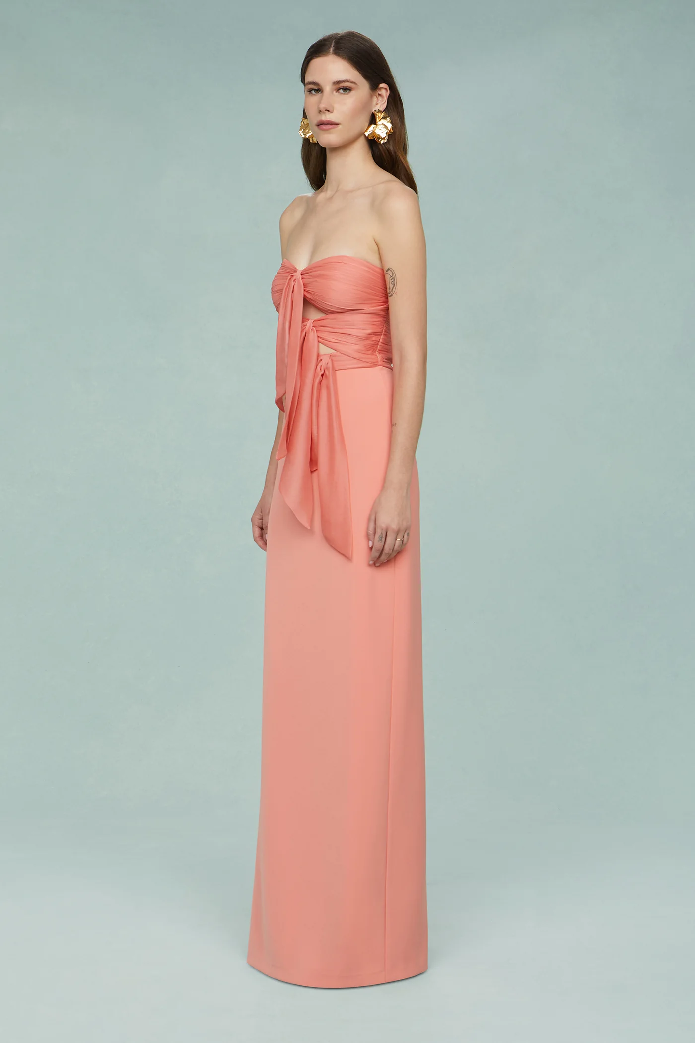 Diana Cutout Bow Combo Gown - Image 3