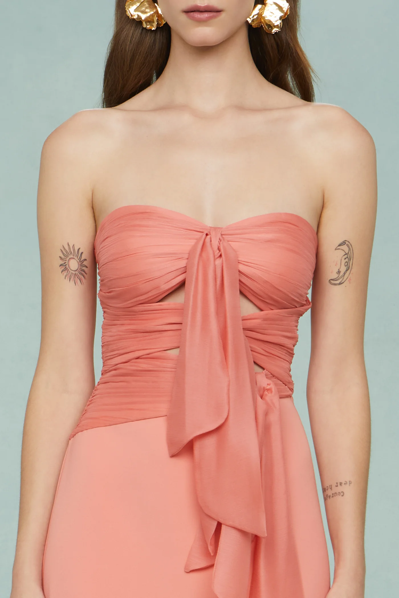 Diana Cutout Bow Combo Gown - Image 4