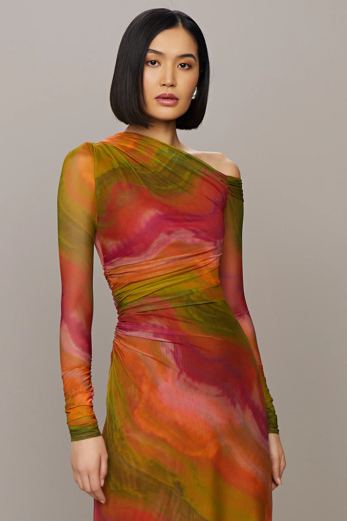 Drena Mesh Midi Dress - Image 6
