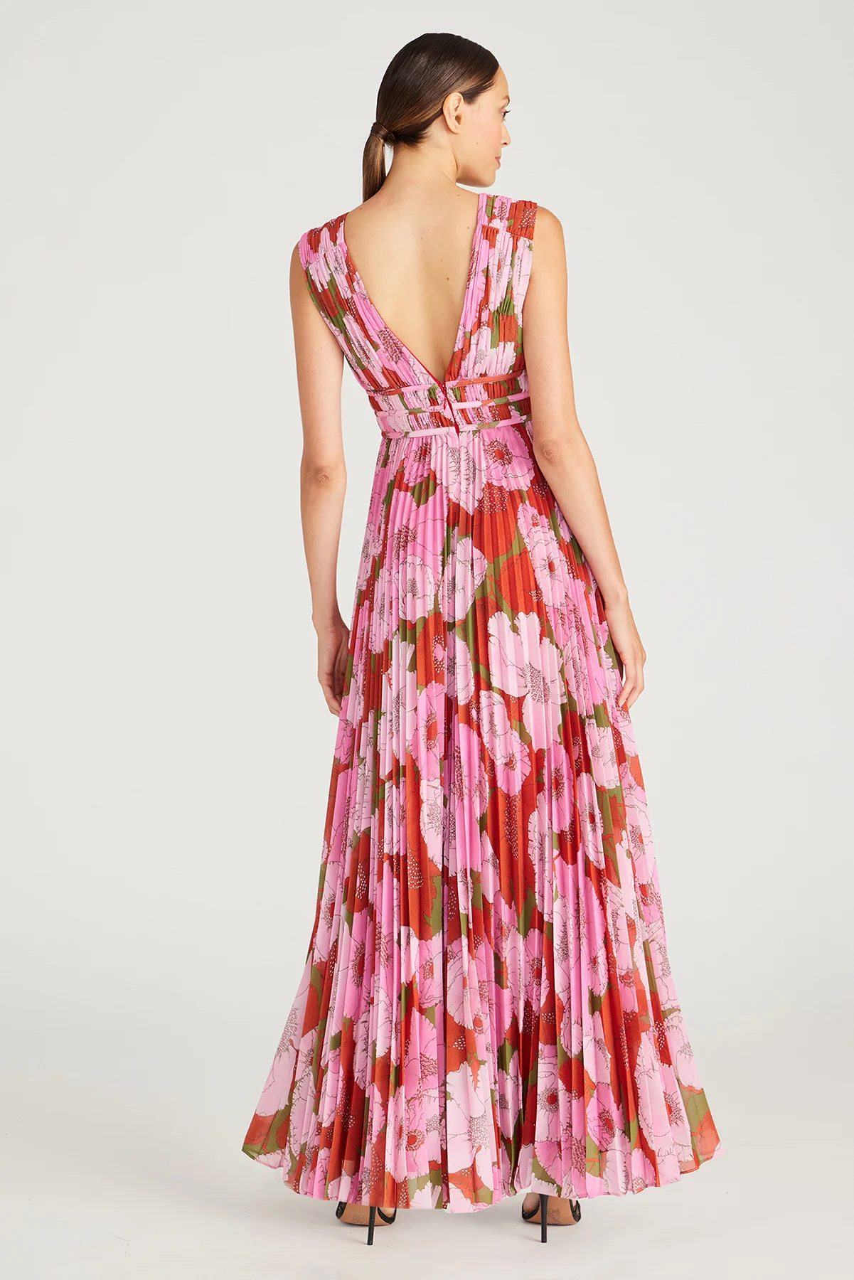 Dua Deep V Pleated Gown - Image 2