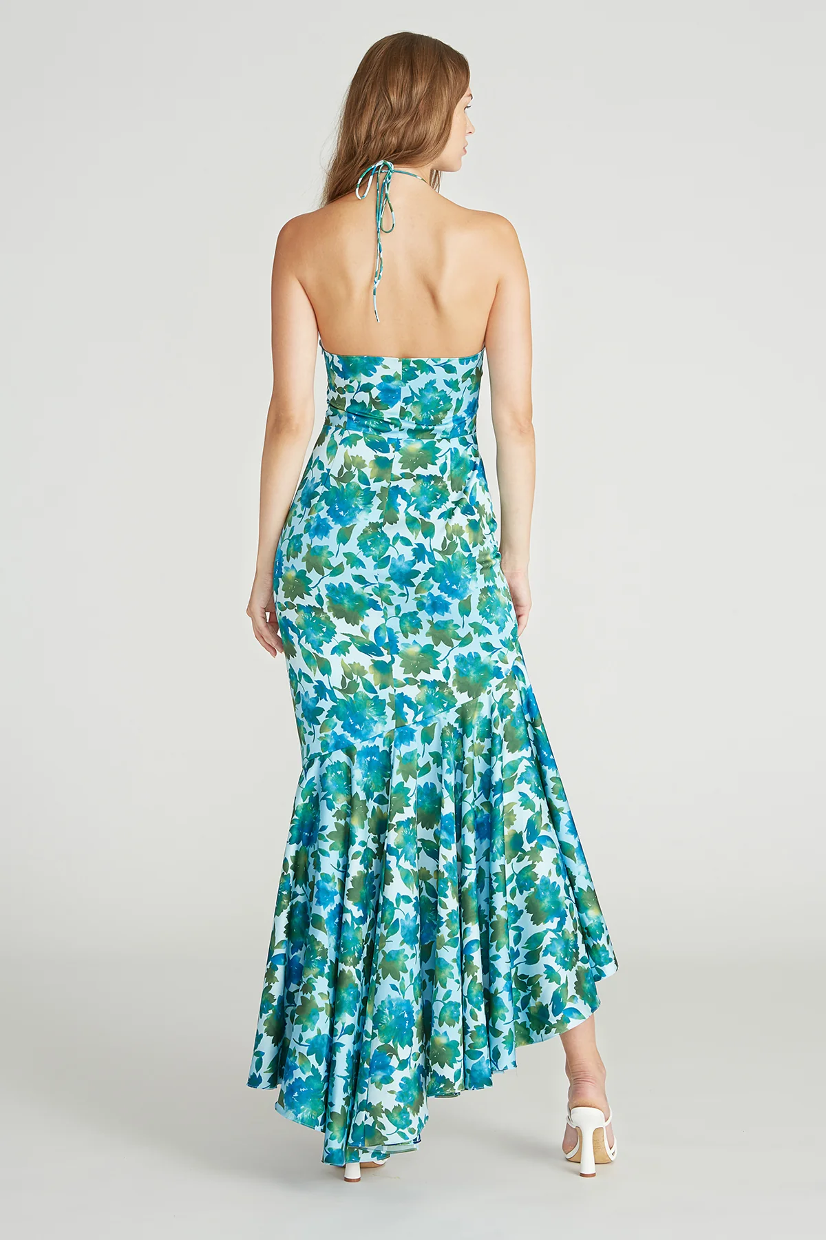 Edie High Low Tie Neck Gown - Image 2