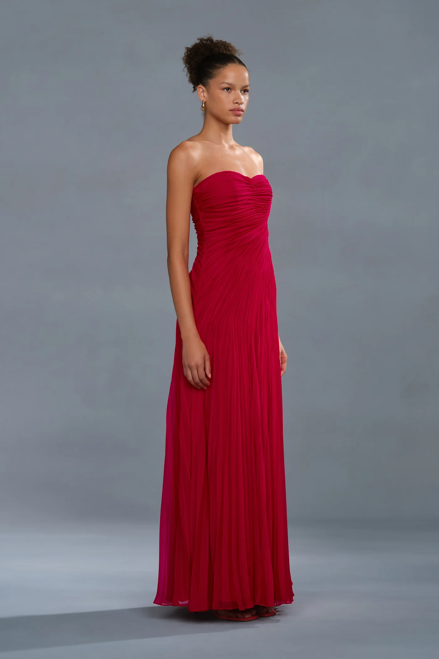 Elea Asymmetrical Pleated Gown - Image 4