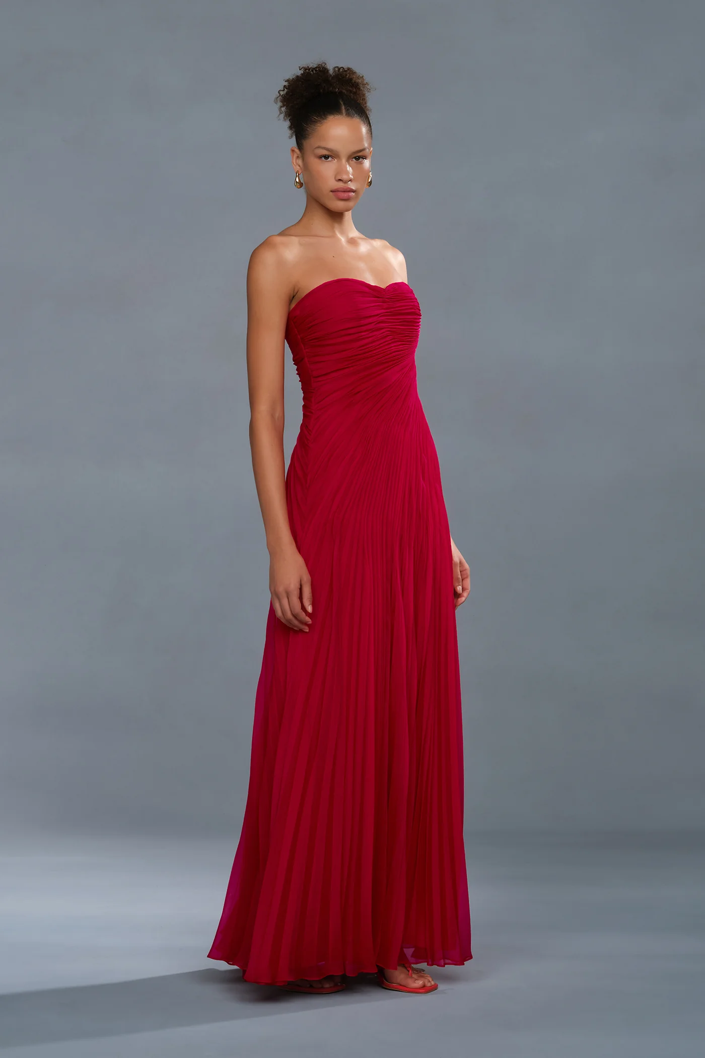 Elea Asymmetrical Pleated Gown - Image 5