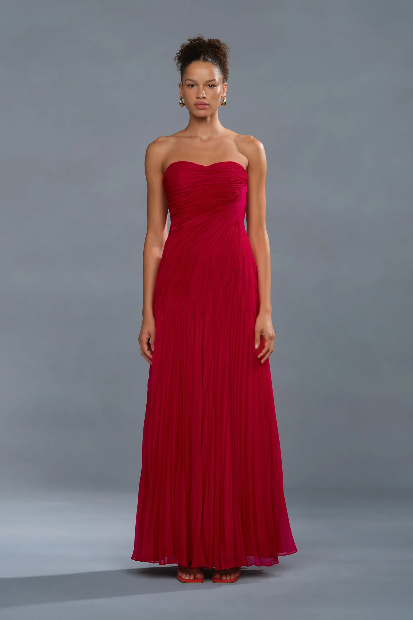 Elea Asymmetrical Pleated Gown - Image 6