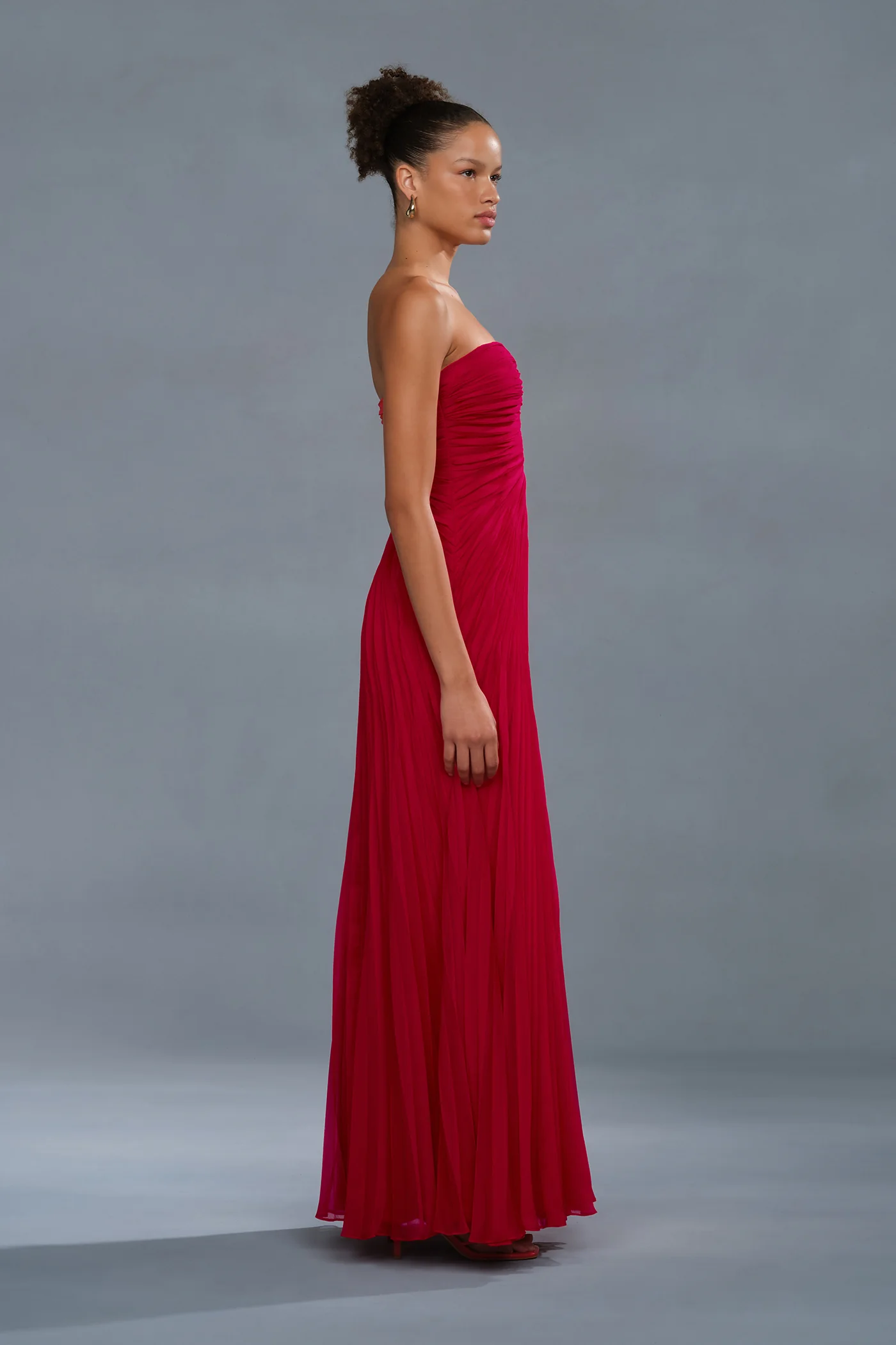 Elea Asymmetrical Pleated Gown - Image 7