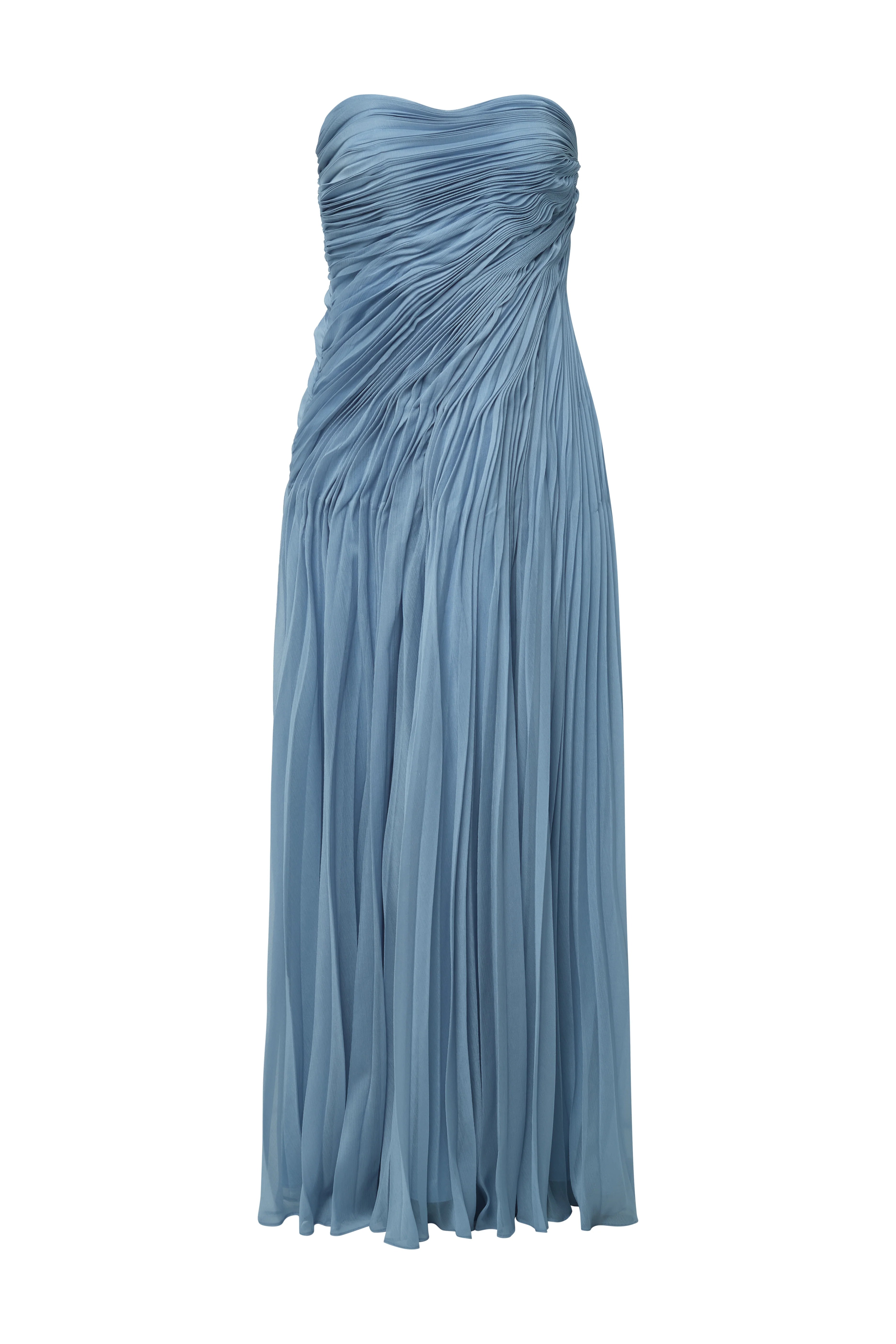 Elea Asymmetrical Pleated Gown - Image 8
