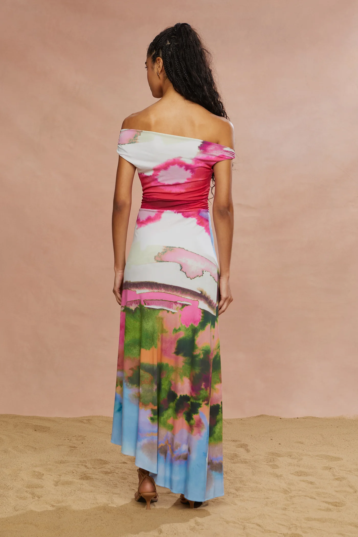 Ella Printed Jersey Dress - Image 2